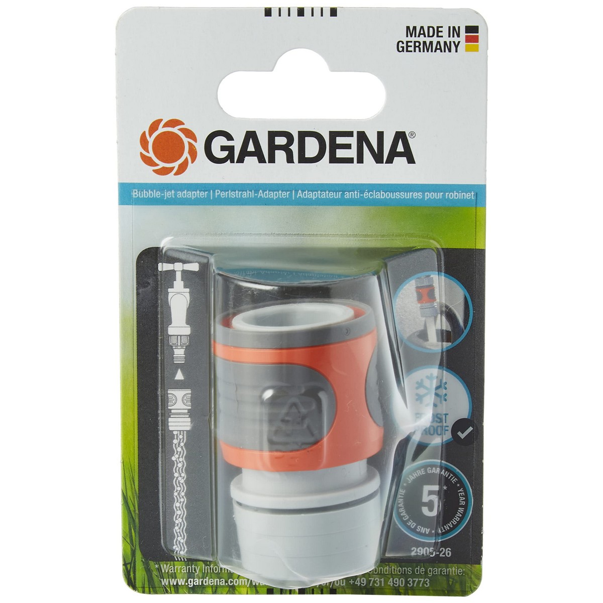 Conector de manguera Gardena Bubble-Jet Grifo Difusor De rosca