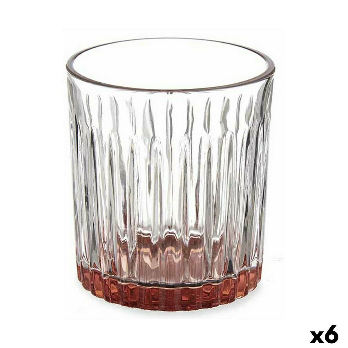 Vaso Vivalto Exotic Marrón Cristal 330 ml (6 Unidades)