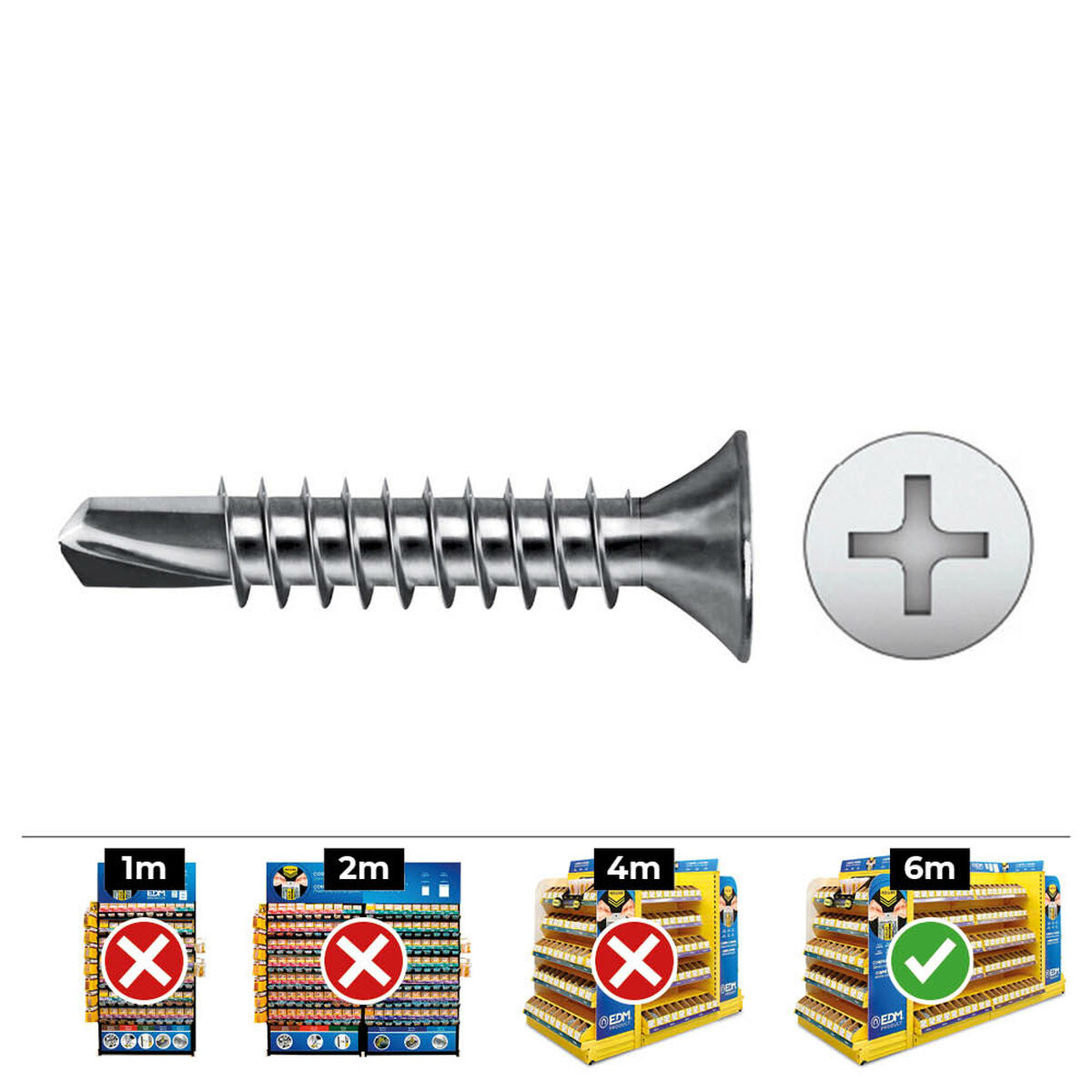 Caja de tornillos CELO din/ref 7504p Ø 5,5 x 50 mm 250 Unidades Zincado