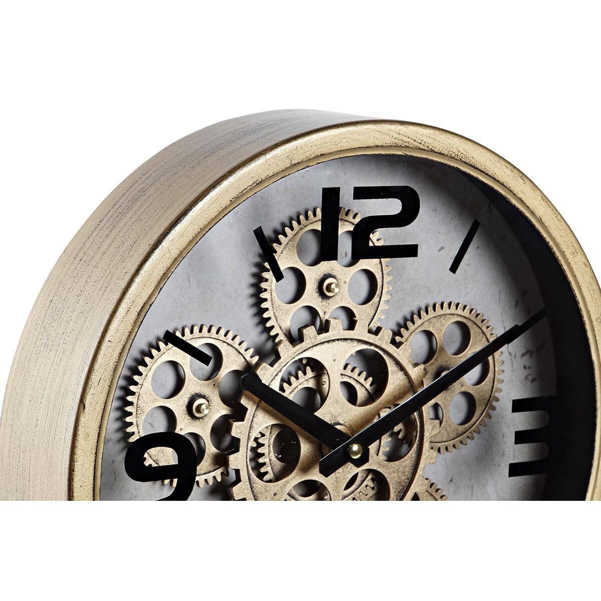 Reloj de Mesa DKD Home Decor Dorado Engranajes