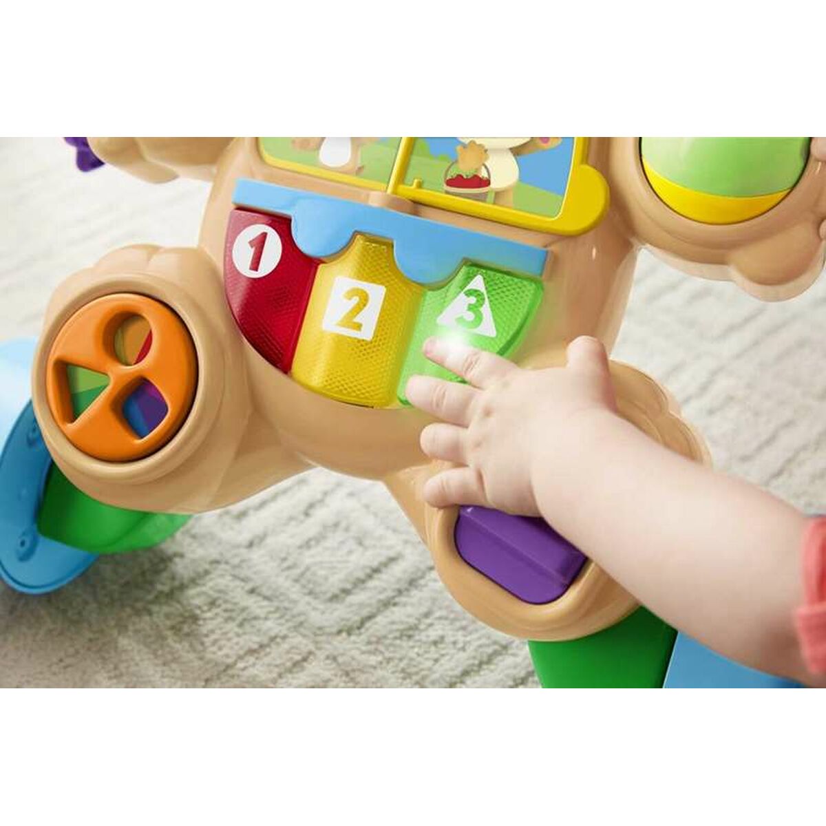 Andador con ruedas Fisher-Price Sonido Luces Perro Multilenguaje