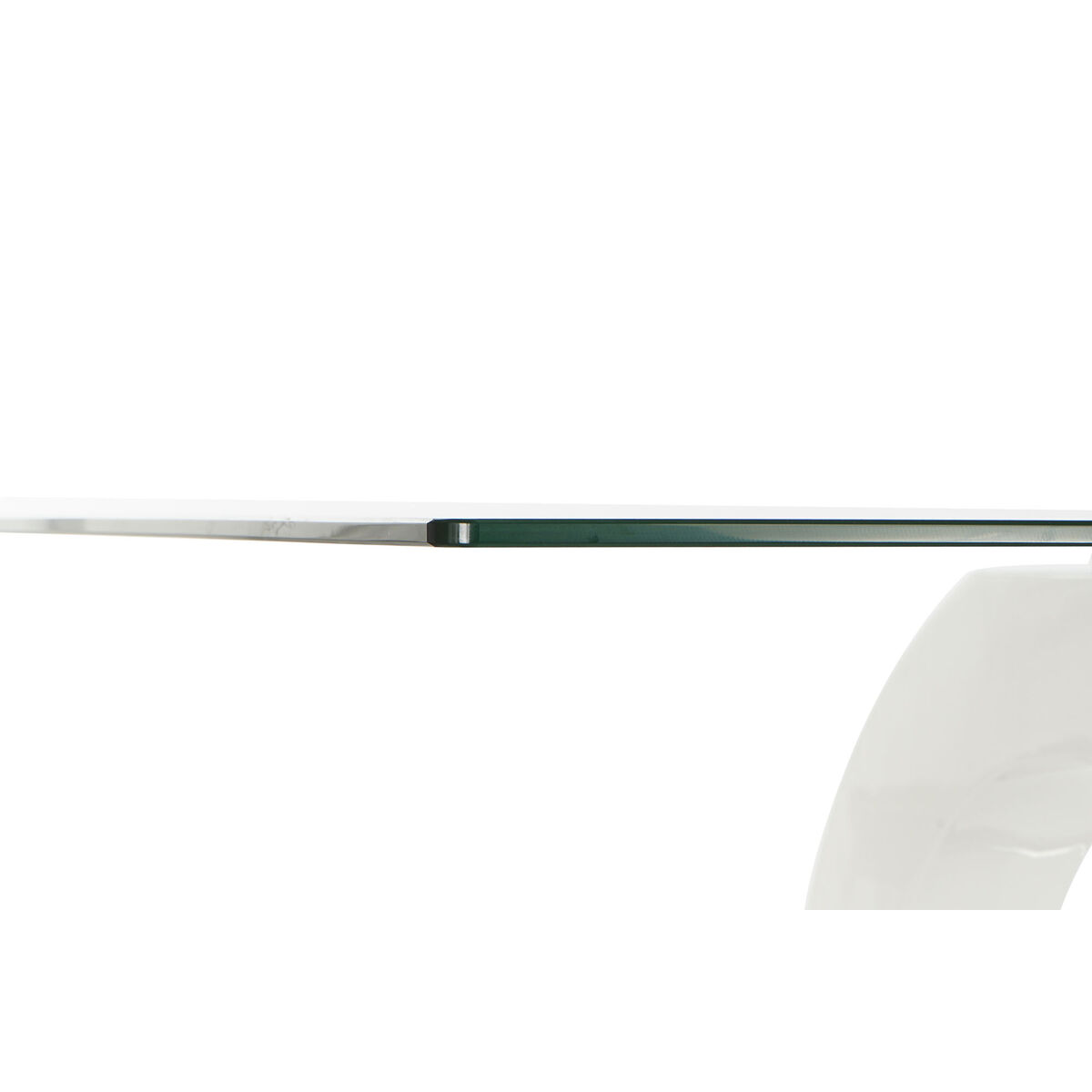 Mesa de Comedor DKD Home Decor Cristal Transparente Blanco Madera MDF (160 x 90 x 75 cm)