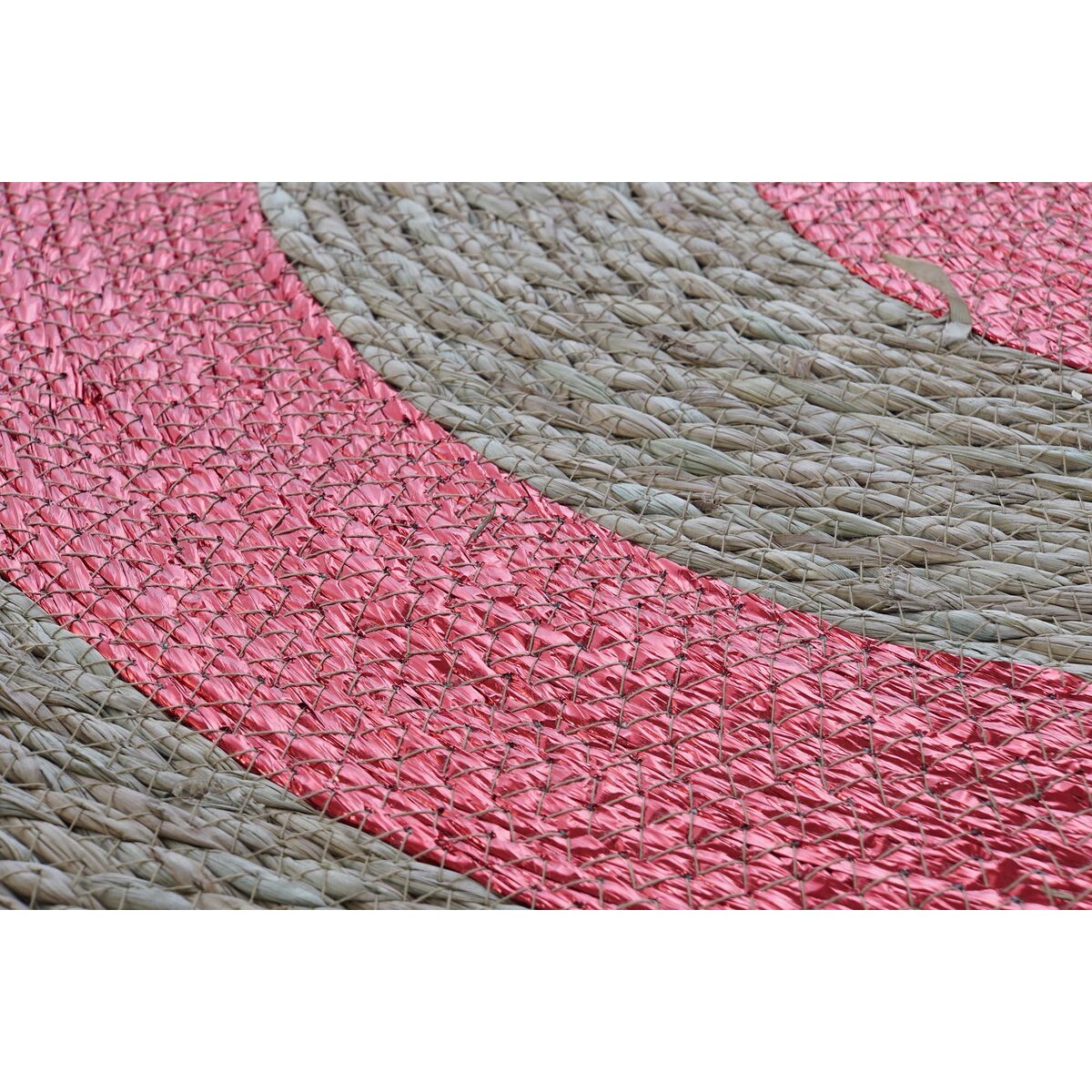 Alfombra DKD Home Decor Fibra Hierba marina (90 x 90 x 2 cm) (3 Unidades)