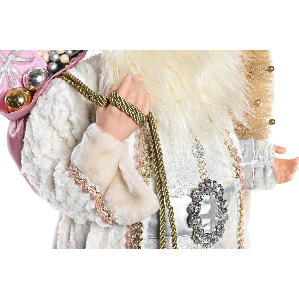 Figura Decorativa DKD Home Decor Papá Noel Poliéster PVC (45 x 34 x 83 cm)