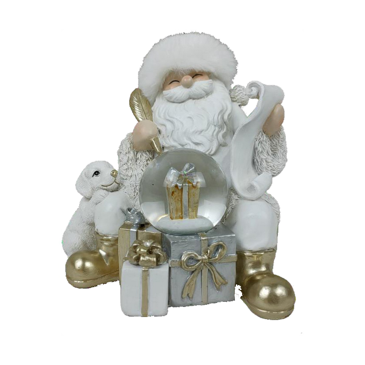 Adorno Navideño DKD Home Decor Resina (2 Unidades) (14 x 12 x 14 cm)