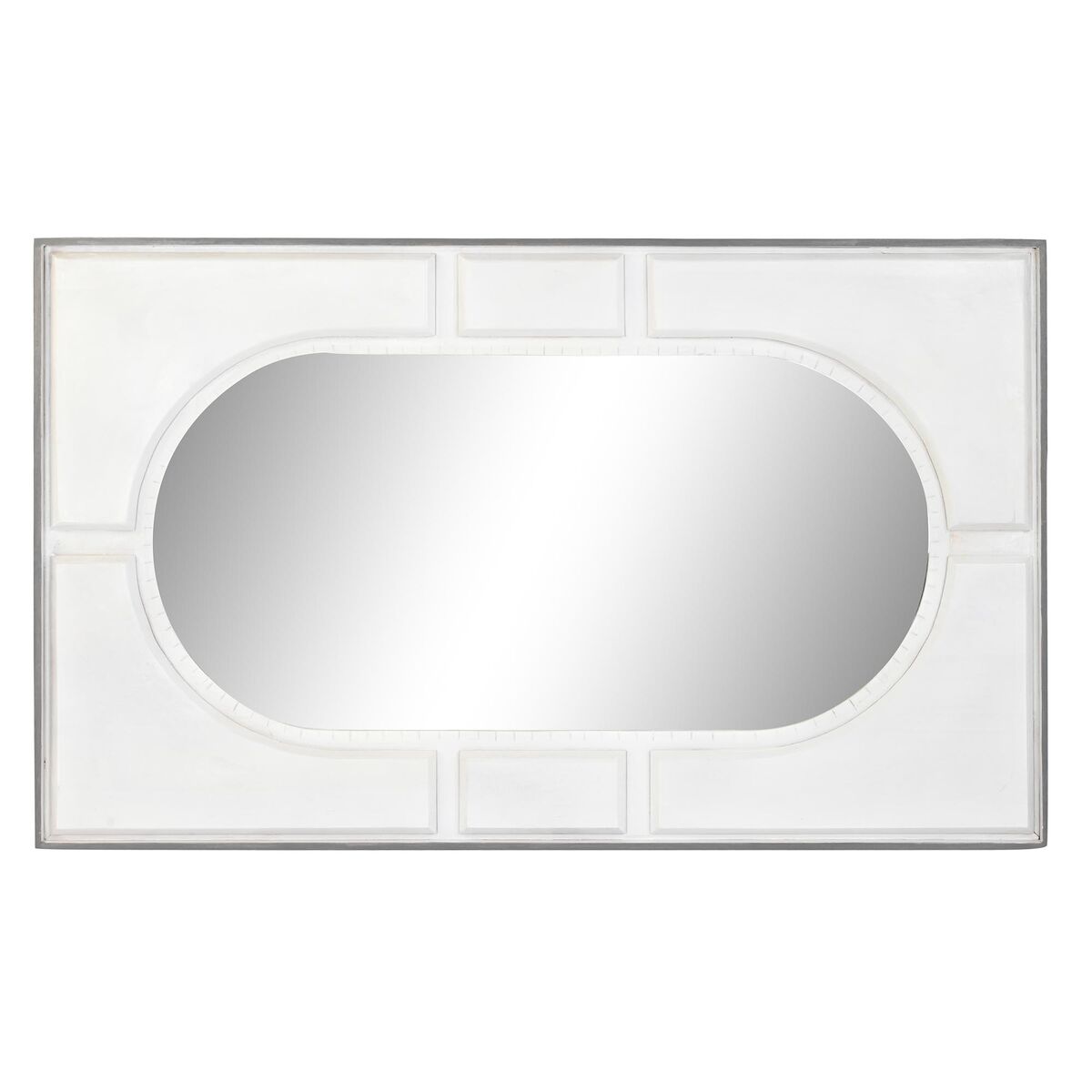 Espejo de pared DKD Home Decor Blanco Moderno Rombos 154 x 4 x 94 cm