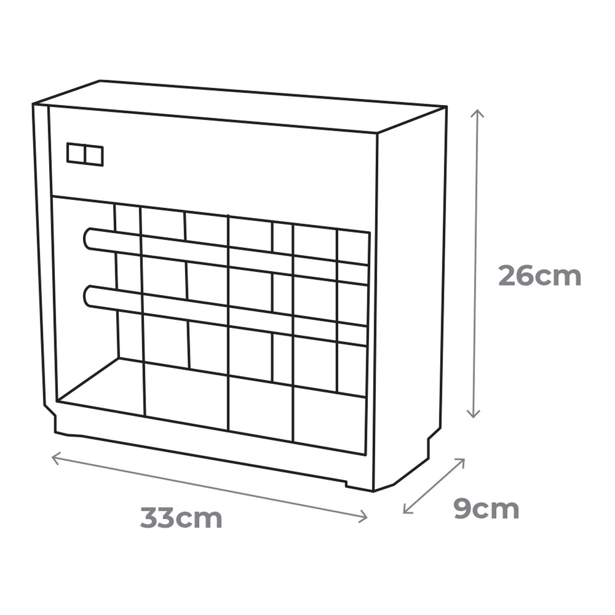 Antimosquitos Eléctrico EDM Plateado (33 x 9 x 26 cm)