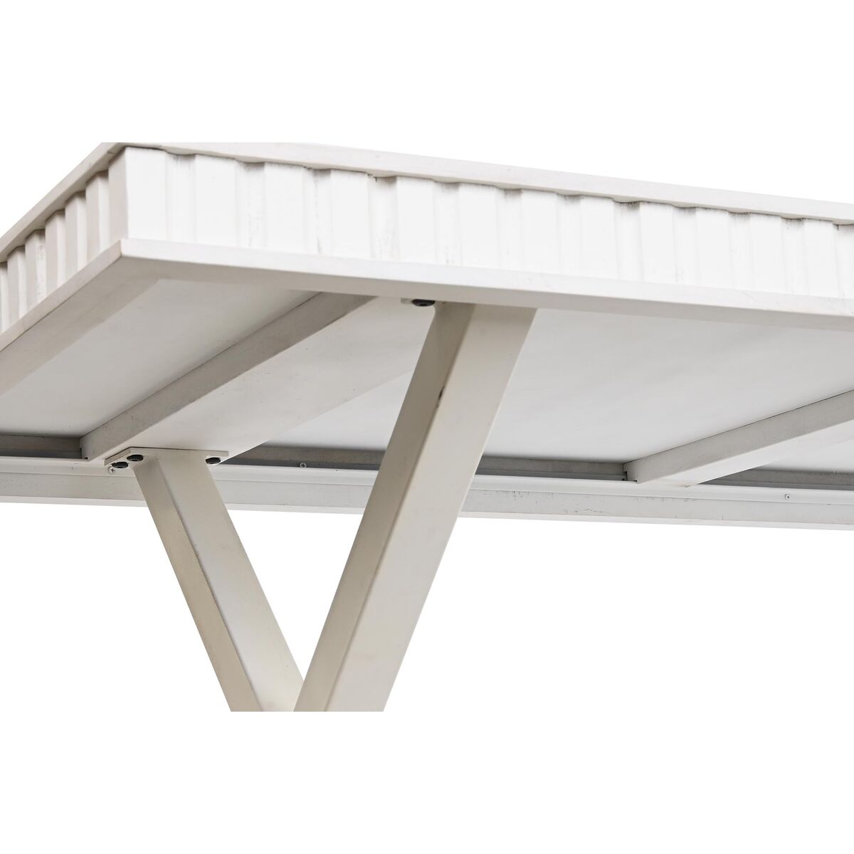 Mesa de Comedor DKD Home Decor Blanco Metal Madera de mango 180 x 90 x 76 cm