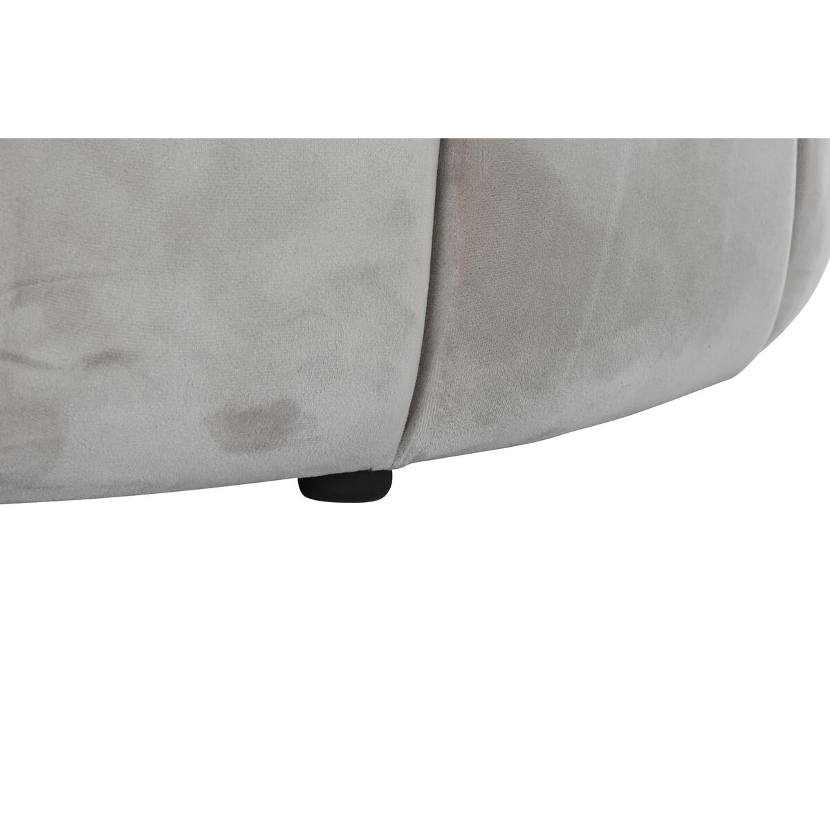 Reposapiés DKD Home Decor Beige Poliéster Madera MDF (86 x 86 x 48 cm)