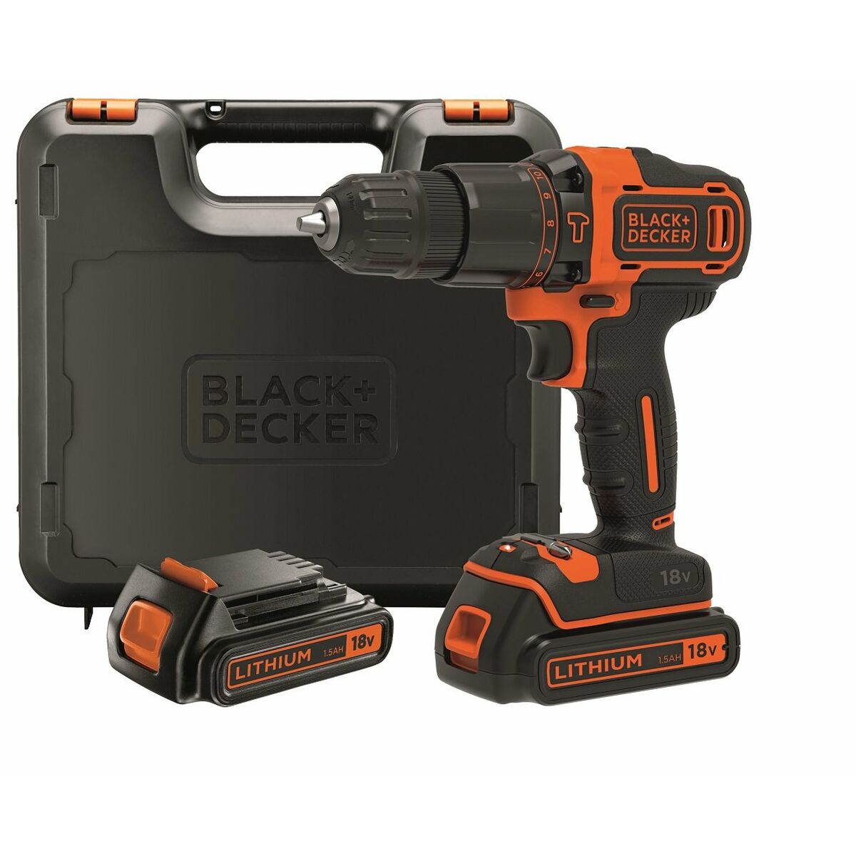 Atornillador eléctrico Black & Decker BDCHD18KB 40 Nm