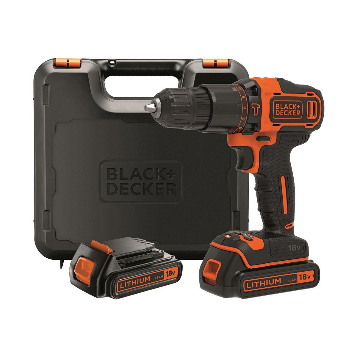Atornillador eléctrico Black & Decker BDCHD18KB 40 Nm