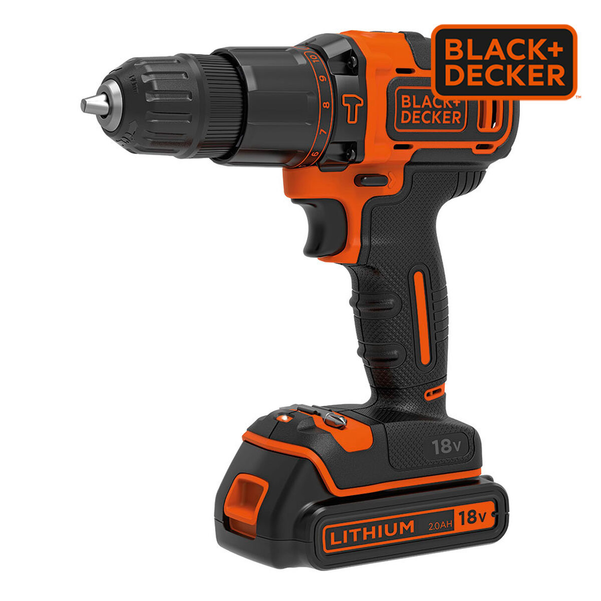 Atornillador eléctrico Black & Decker BDCHD18KB 40 Nm