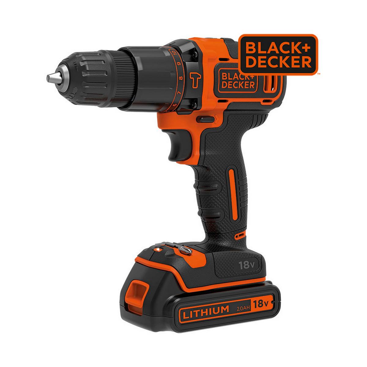 Atornillador eléctrico Black & Decker BDCHD18KB 40 Nm