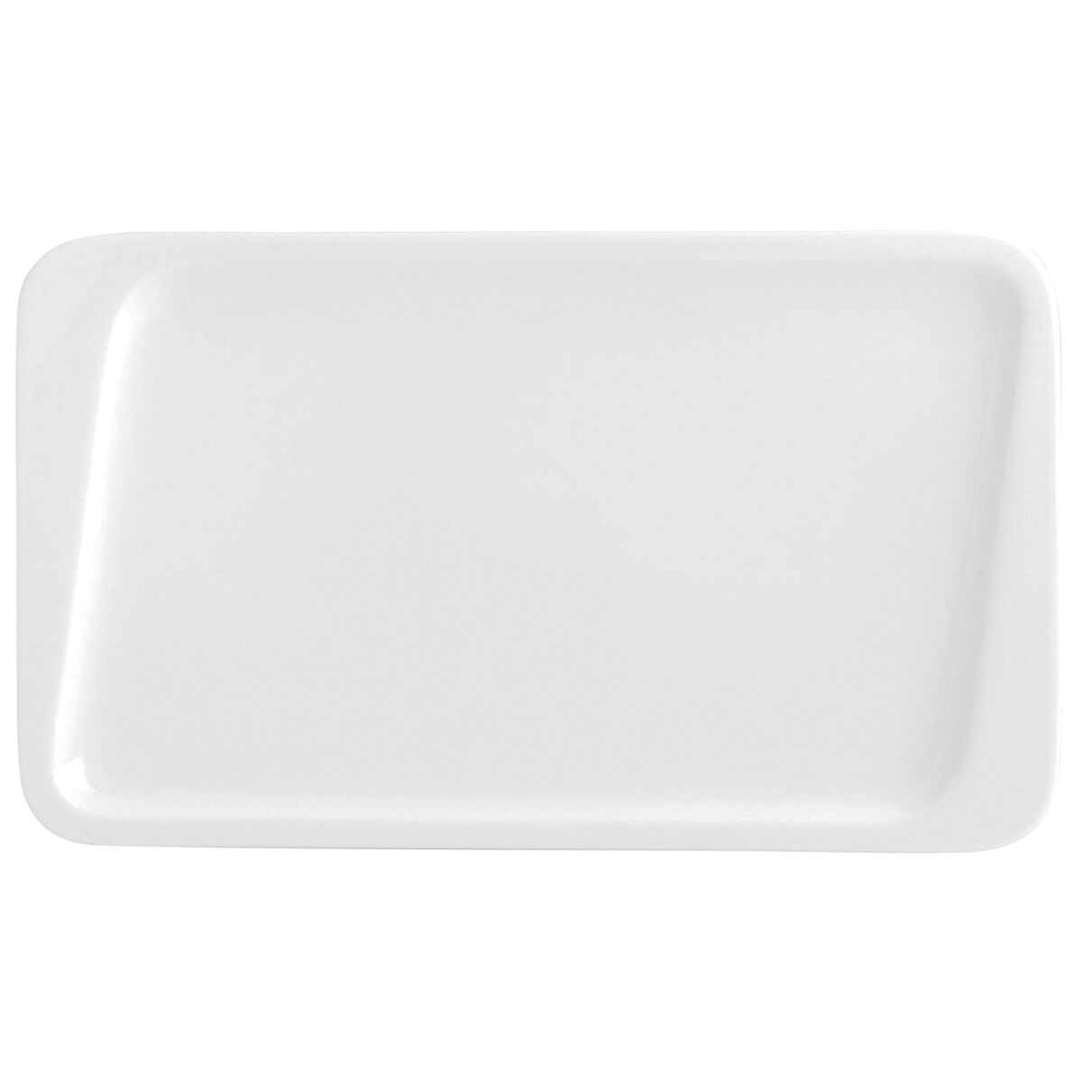 Plato de Postre Quid Chef Cerámica Blanco 25 x 15 cm (6 Unidades) (Pack 6x)