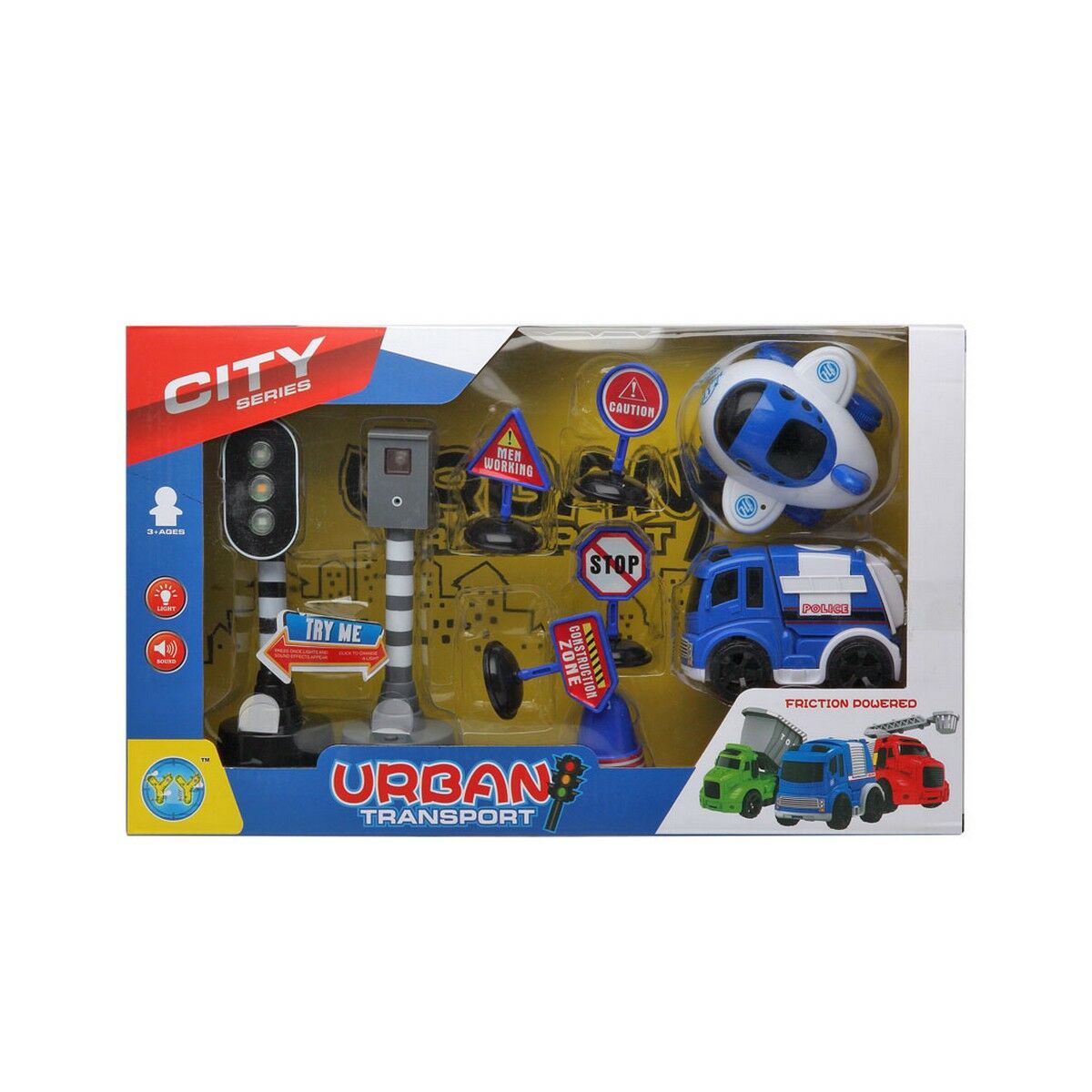 Playset de Vehículos City Series Police 38 x 22 cm