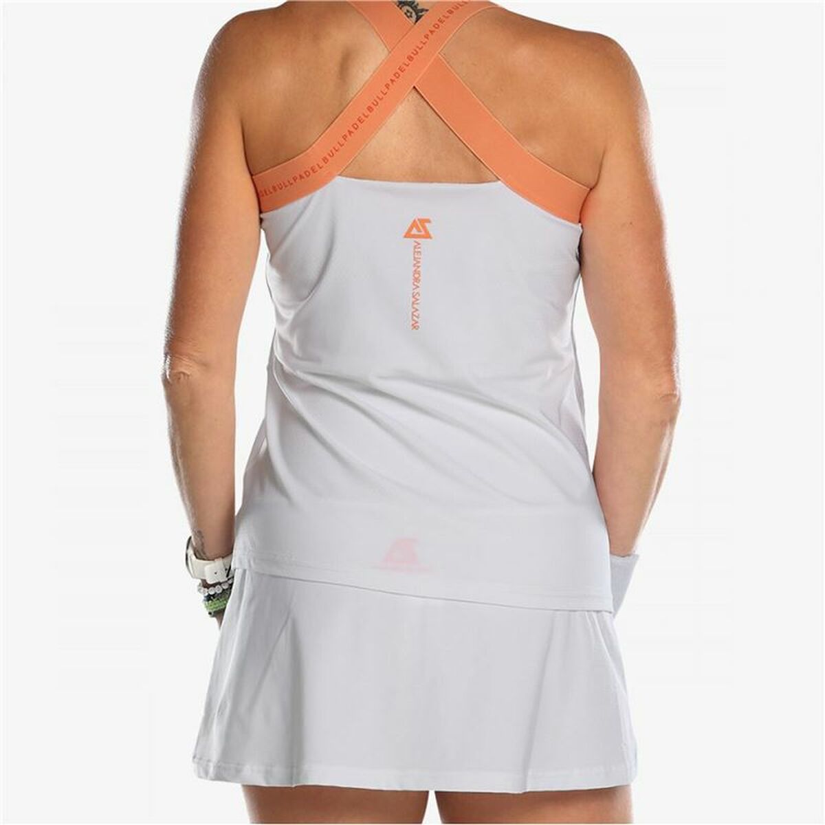Camiseta de Tirantes Mujer Bullpadel Acoda Blanco