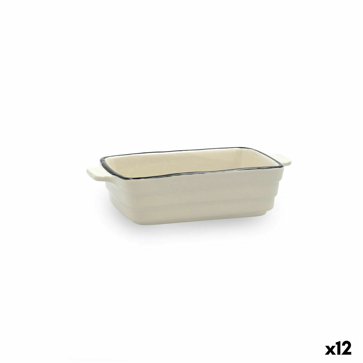 Cazuela Quid Cocco Blanco Cerámica 16 x 9 x 4 cm (12 Unidades)