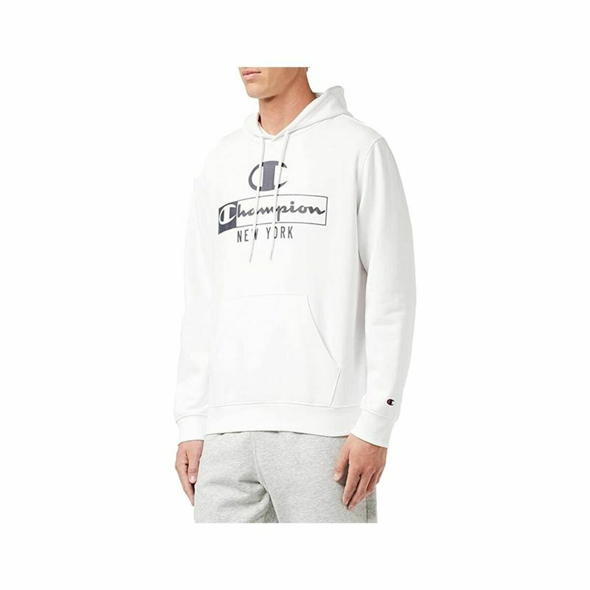 Sudadera con Capucha Hombre Champion New York Blanco