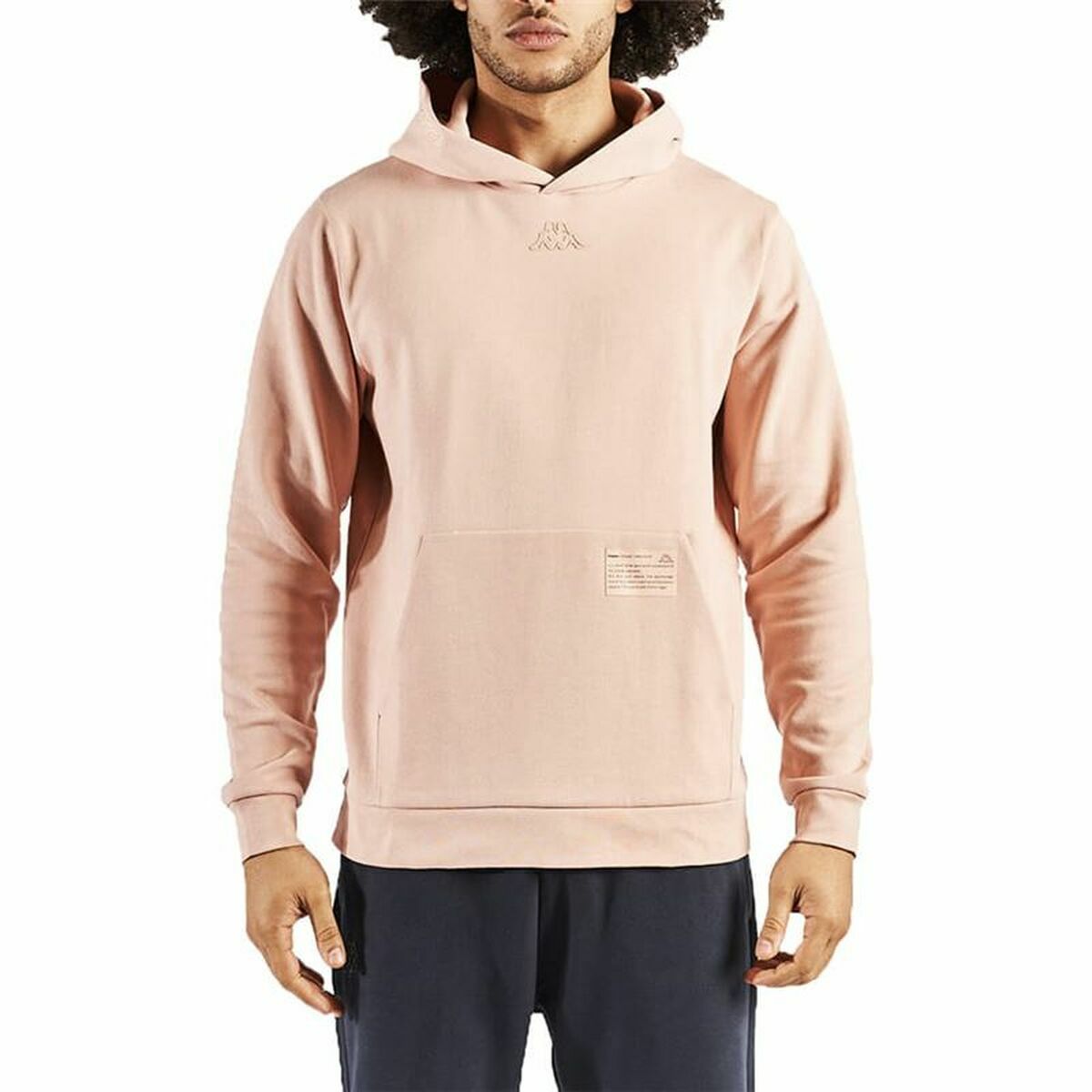 Sudadera con Capucha Hombre Kappa Rosa