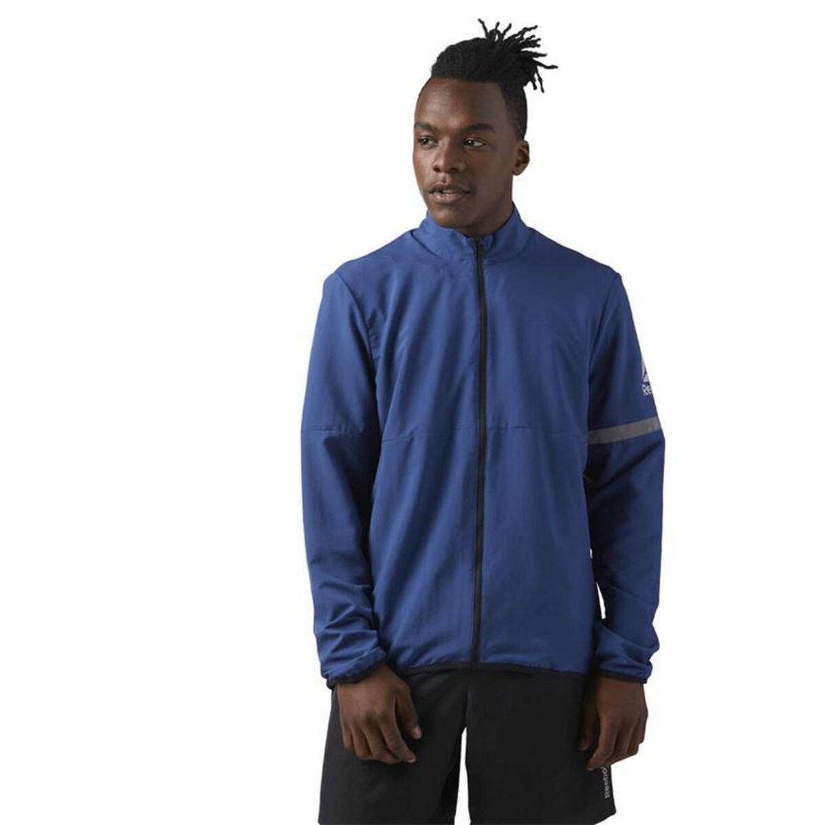 Chaqueta Deportiva para Hombre Reebok Run Woven Azul oscuro