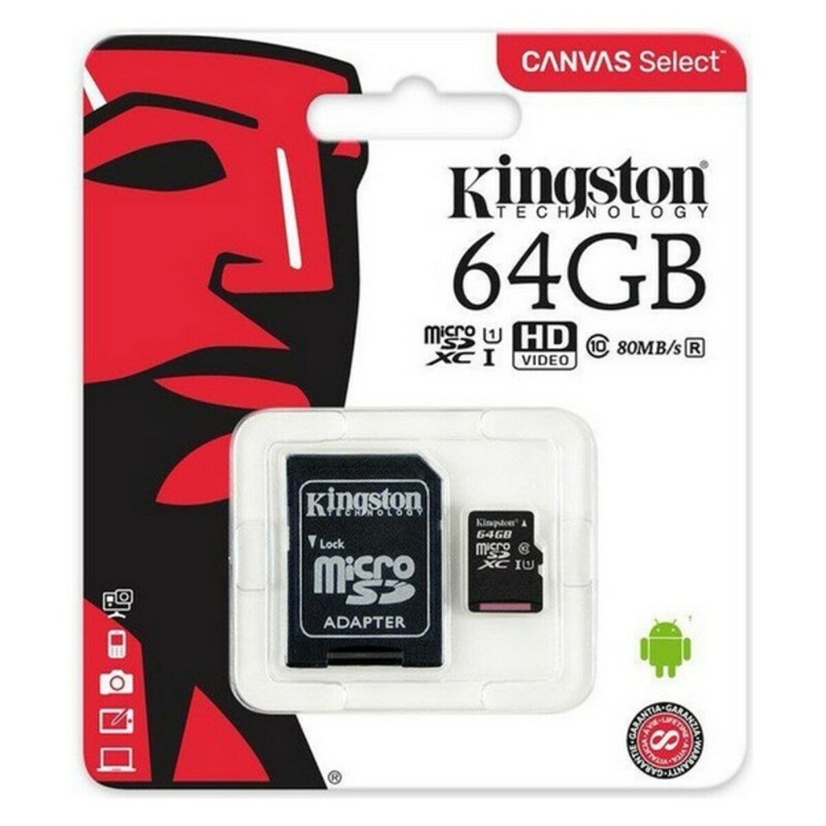 Tarjeta de Memoria Micro SD con Adaptador Kingston exFAT