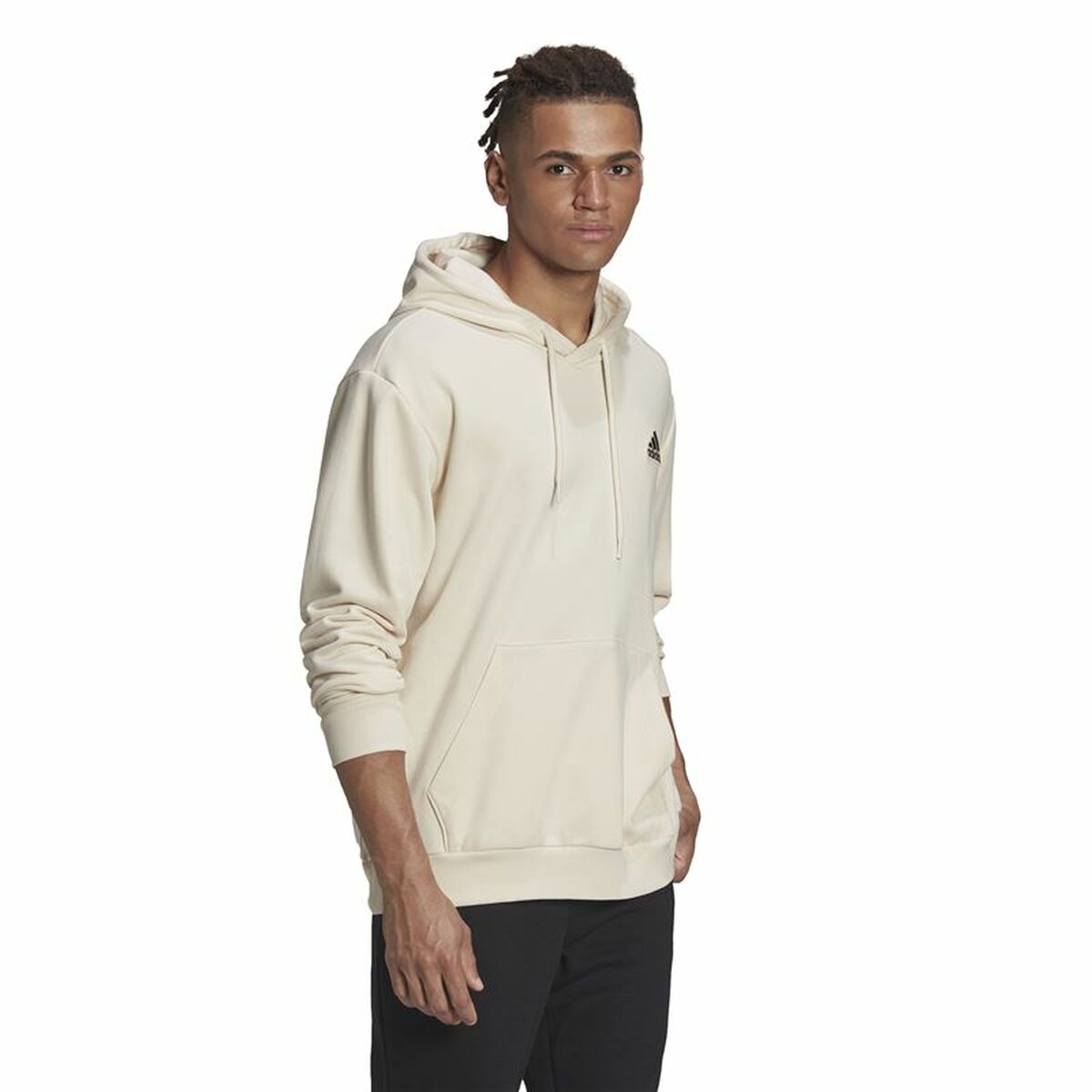 Sudadera con Capucha Hombre Adidas Essentials Feelcomfy Beige