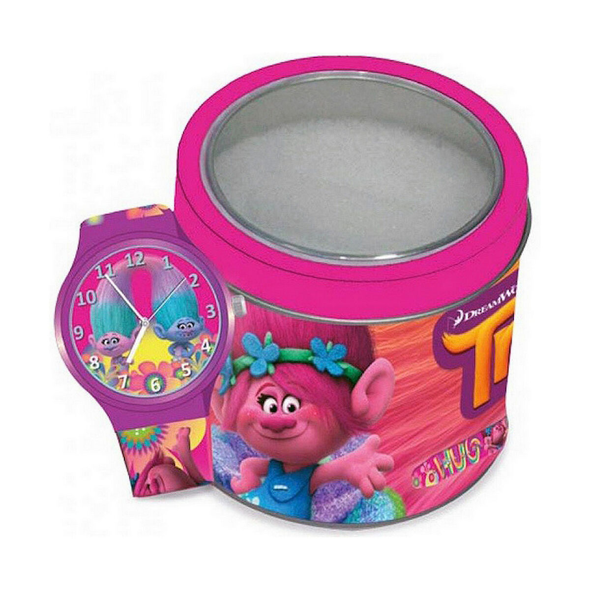 Reloj Infantil Trolls TROLLS - TIN BOX (Ø 33 mm)