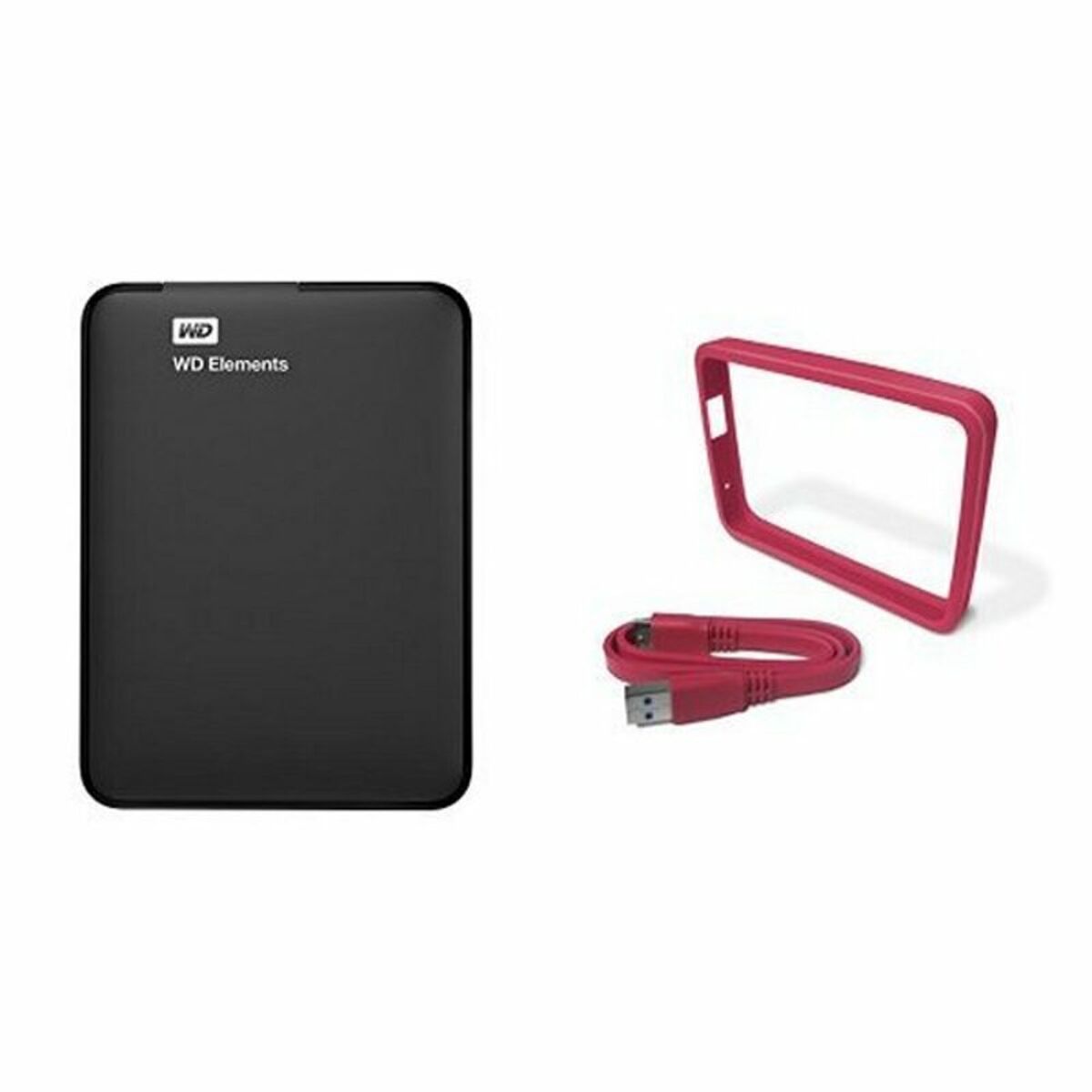 Disco Duro Externo Western Digital WD Elements Portable WDBUZG0010BBK-WESN 1 TB 2,5" USB 3.0 Magnética 1 TB HDD 1 TB SSD