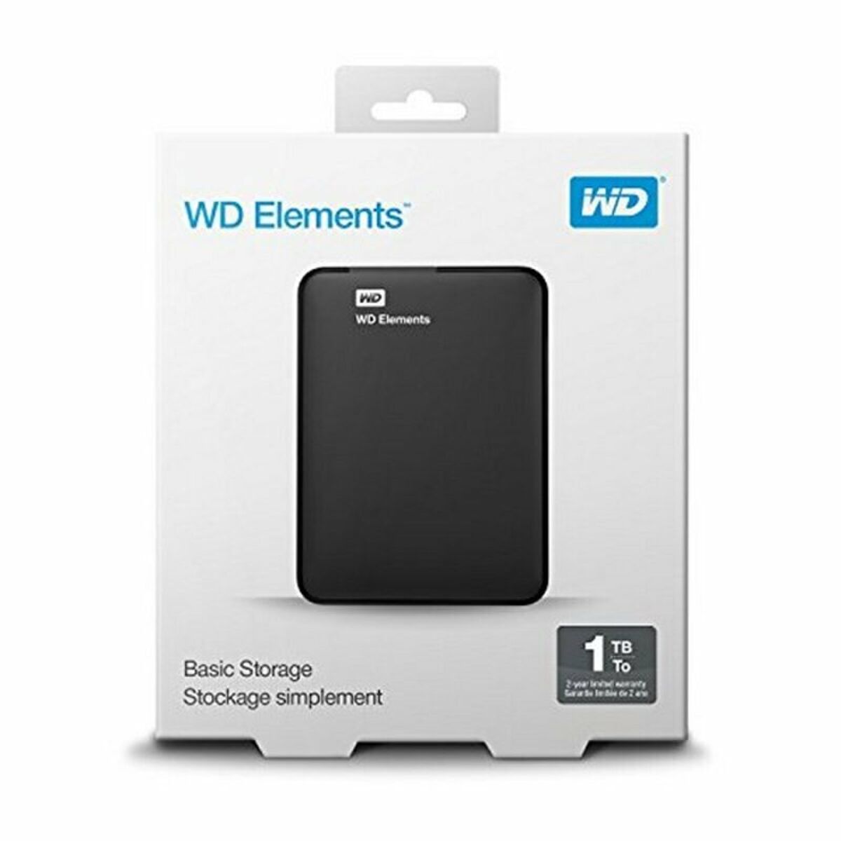 Disco Duro Externo Western Digital WD Elements Portable WDBUZG0010BBK-WESN 1 TB 2,5" USB 3.0 Magnética 1 TB HDD 1 TB SSD