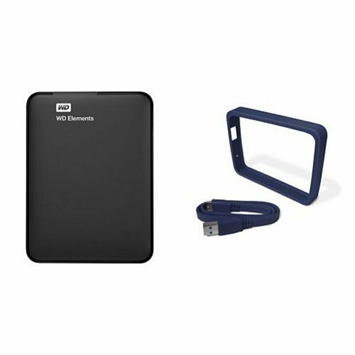 Disco Duro Externo Western Digital WD Elements Portable WDBUZG0010BBK-WESN 1 TB 2,5" USB 3.0 Magnética 1 TB HDD 1 TB SSD