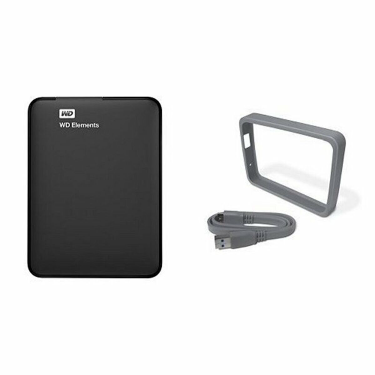 Disco Duro Externo Western Digital WD Elements Portable WDBUZG0010BBK-WESN 1 TB 2,5" USB 3.0 Magnética 1 TB HDD 1 TB SSD