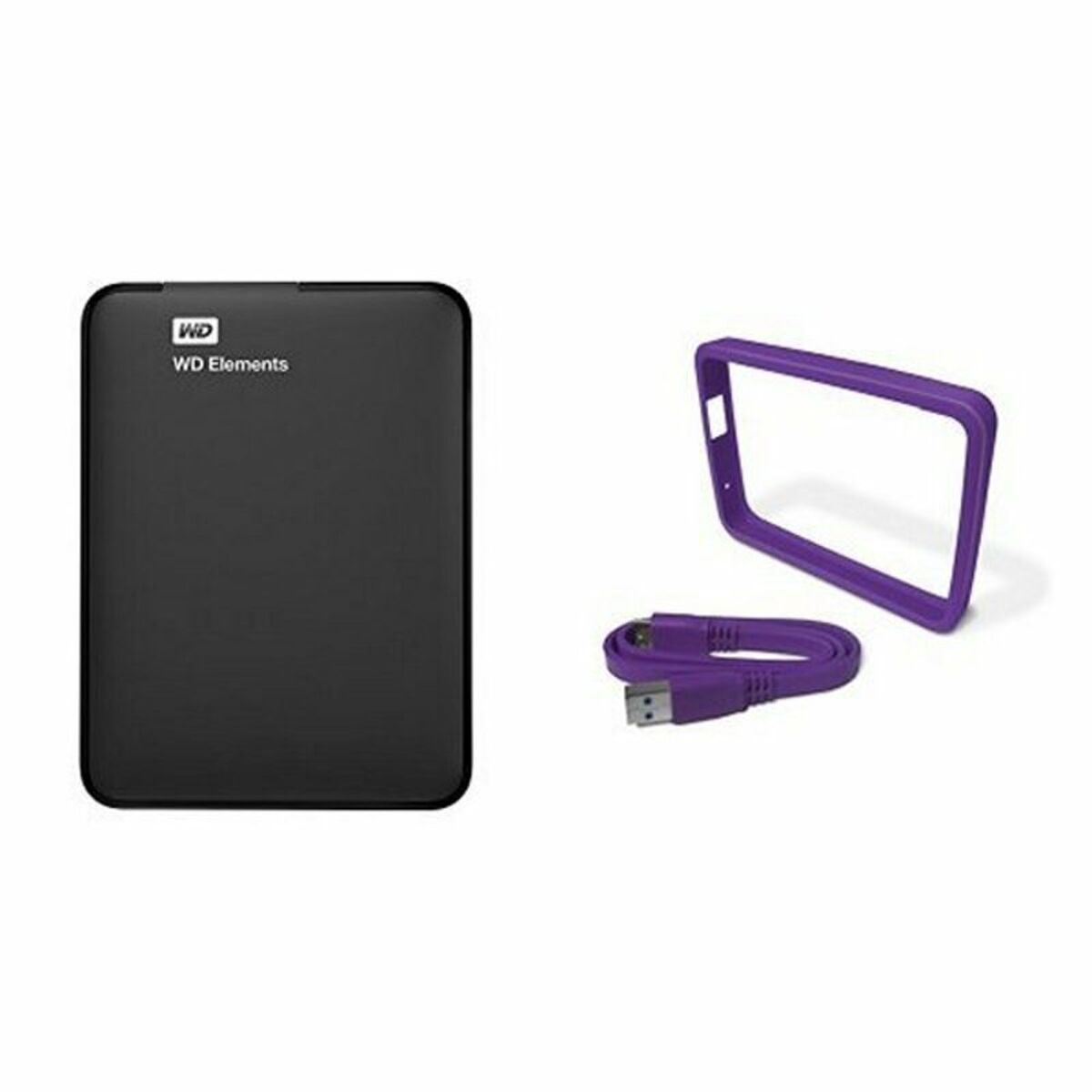 Disco Duro Externo Western Digital WD Elements Portable WDBUZG0010BBK-WESN 1 TB 2,5" USB 3.0 Magnética 1 TB HDD 1 TB SSD