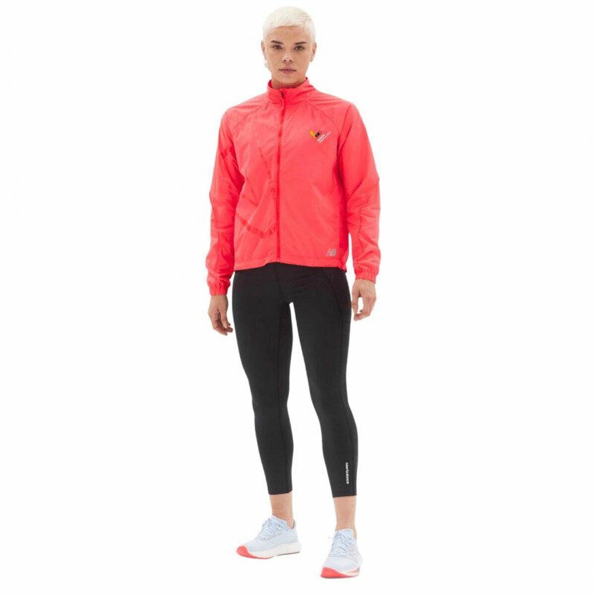Chaqueta Deportiva para Mujer New Balance  Printed Impact Run Naranja
