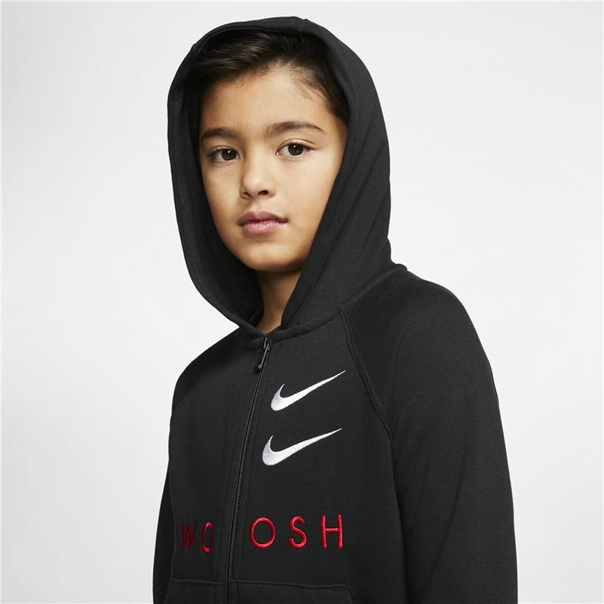 Chaqueta Deportiva para Niños Nike Swoosh Negro