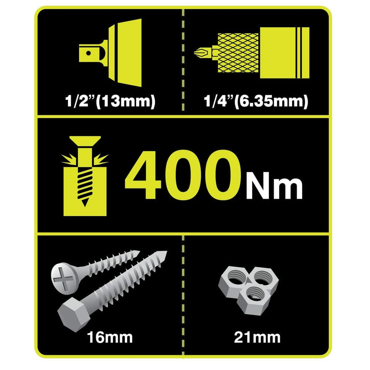 Atornillador eléctrico Ryobi RYLL18IW3 R18IW3-0 18 V
