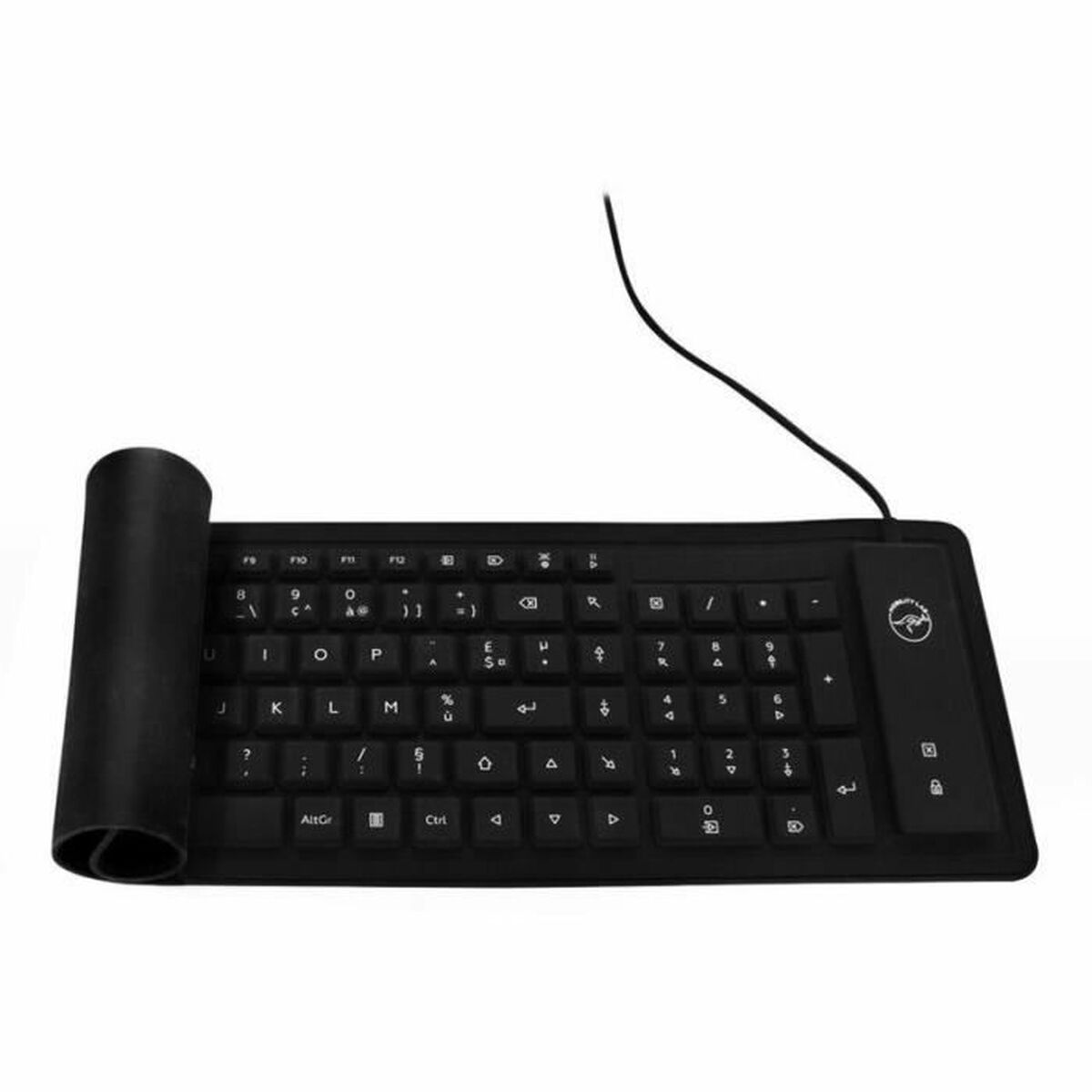 Teclado Mobility Lab ML300559 AZERTY Enrollable Negro