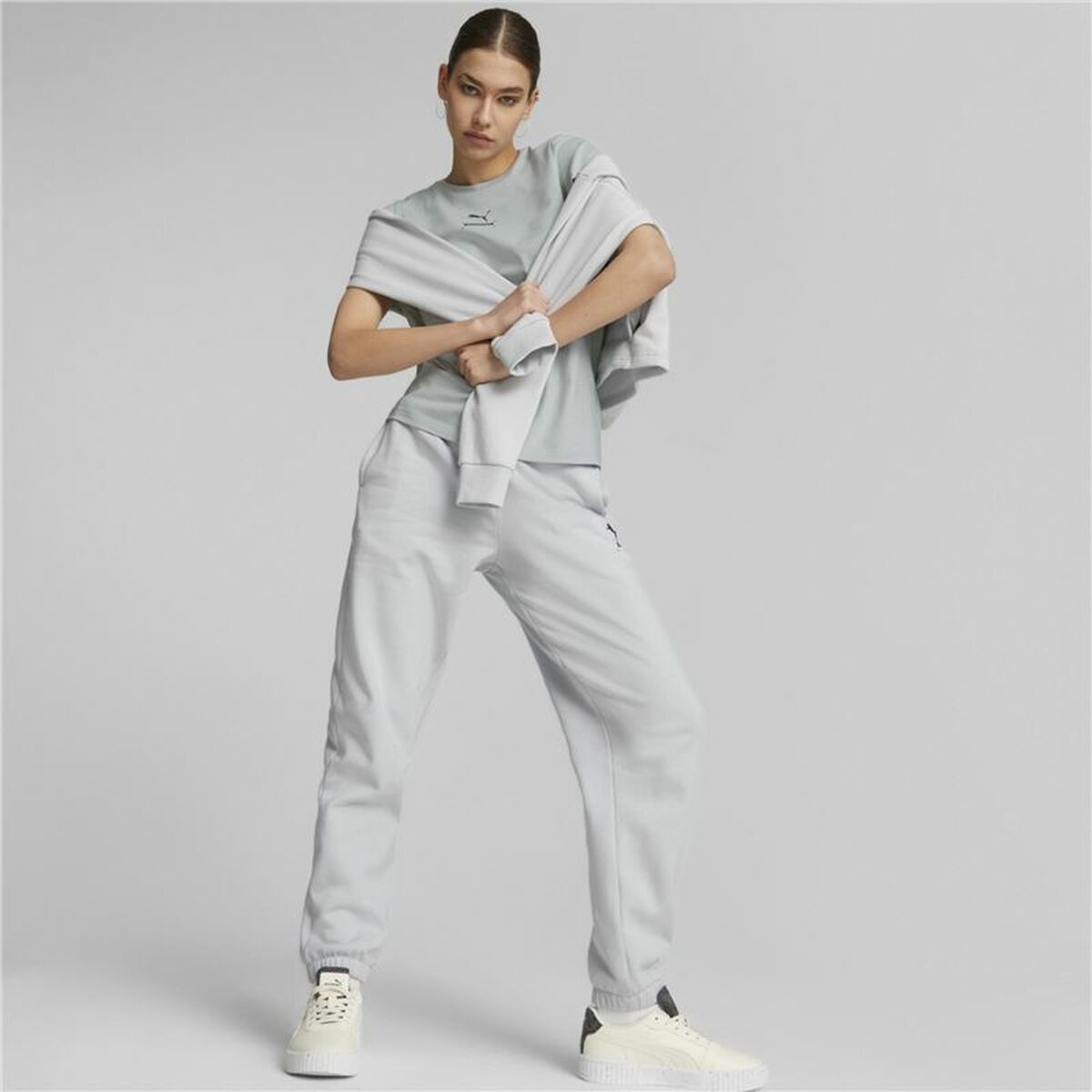 Camiseta de Manga Corta Mujer Puma Better Gris