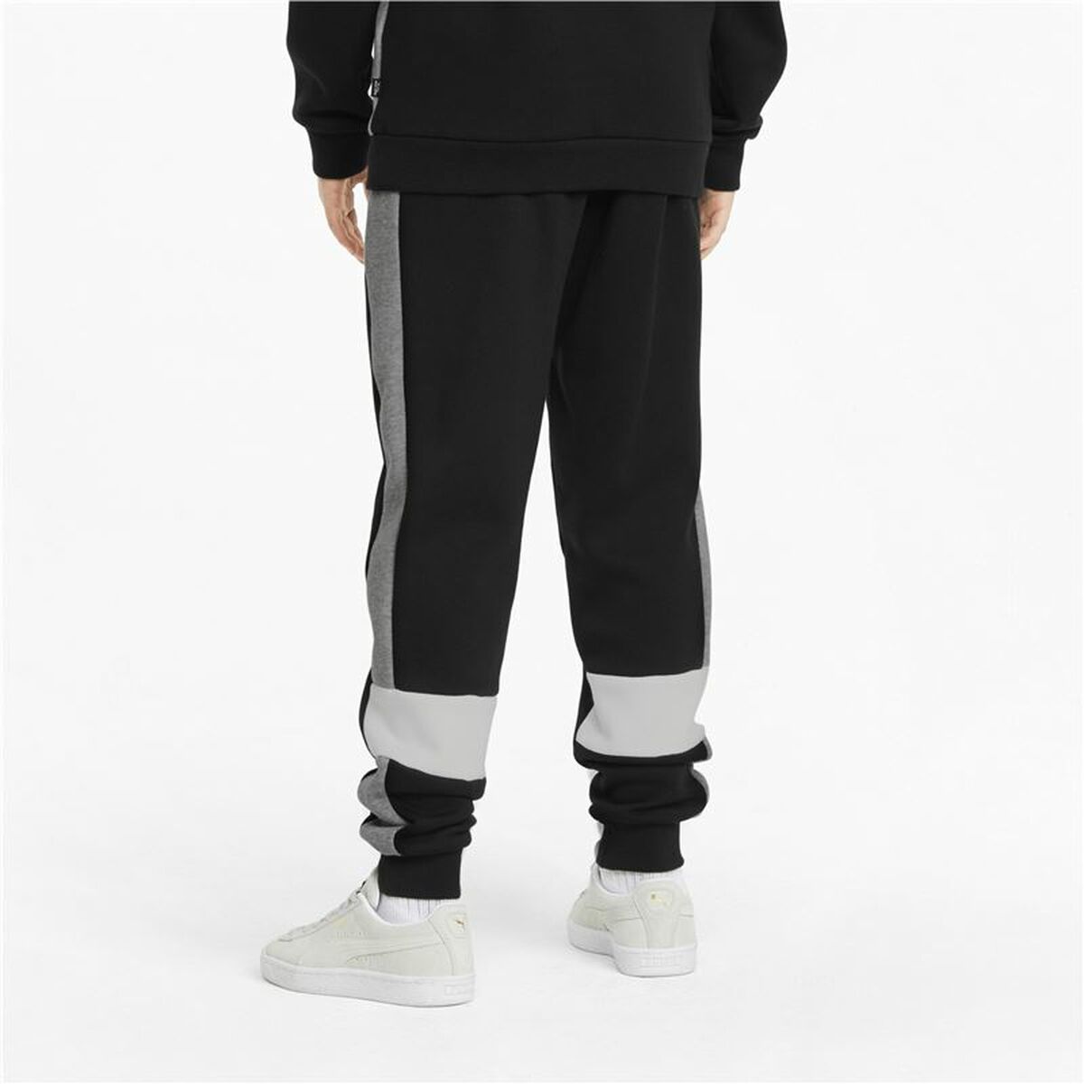 Pantalón de Chándal para Niños Puma Essentials+ Colorblock Negro Niños