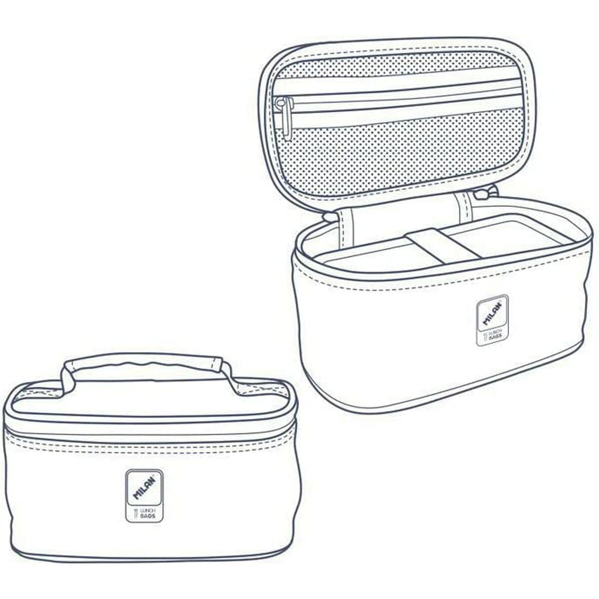 Bolsa Térmica Milan 1918 Azul marino 22 x 12,5 x 12 cm