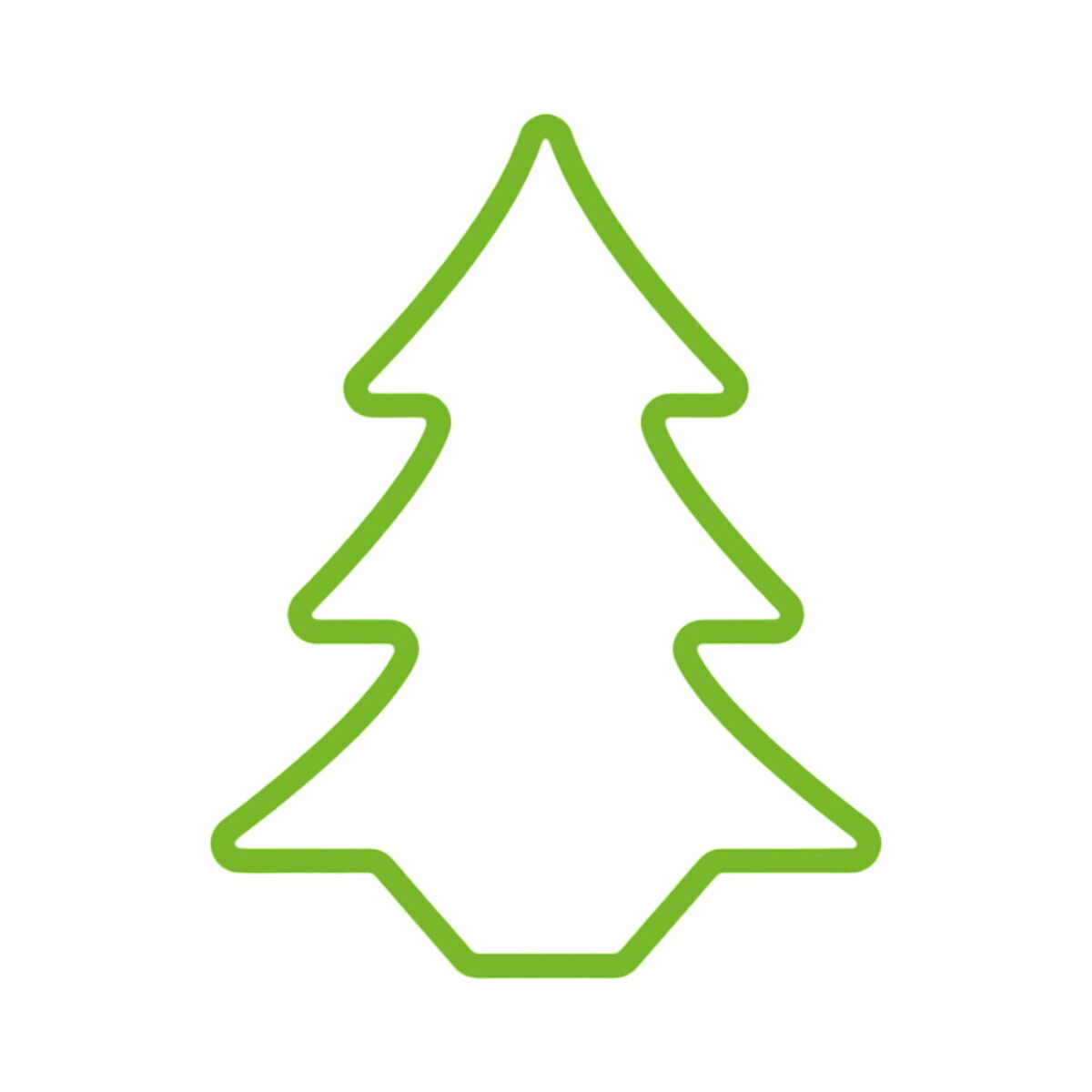 Figura Decorativa EDM 72128 Flexiled Verde Abeto 45 x 3 x 62 cm