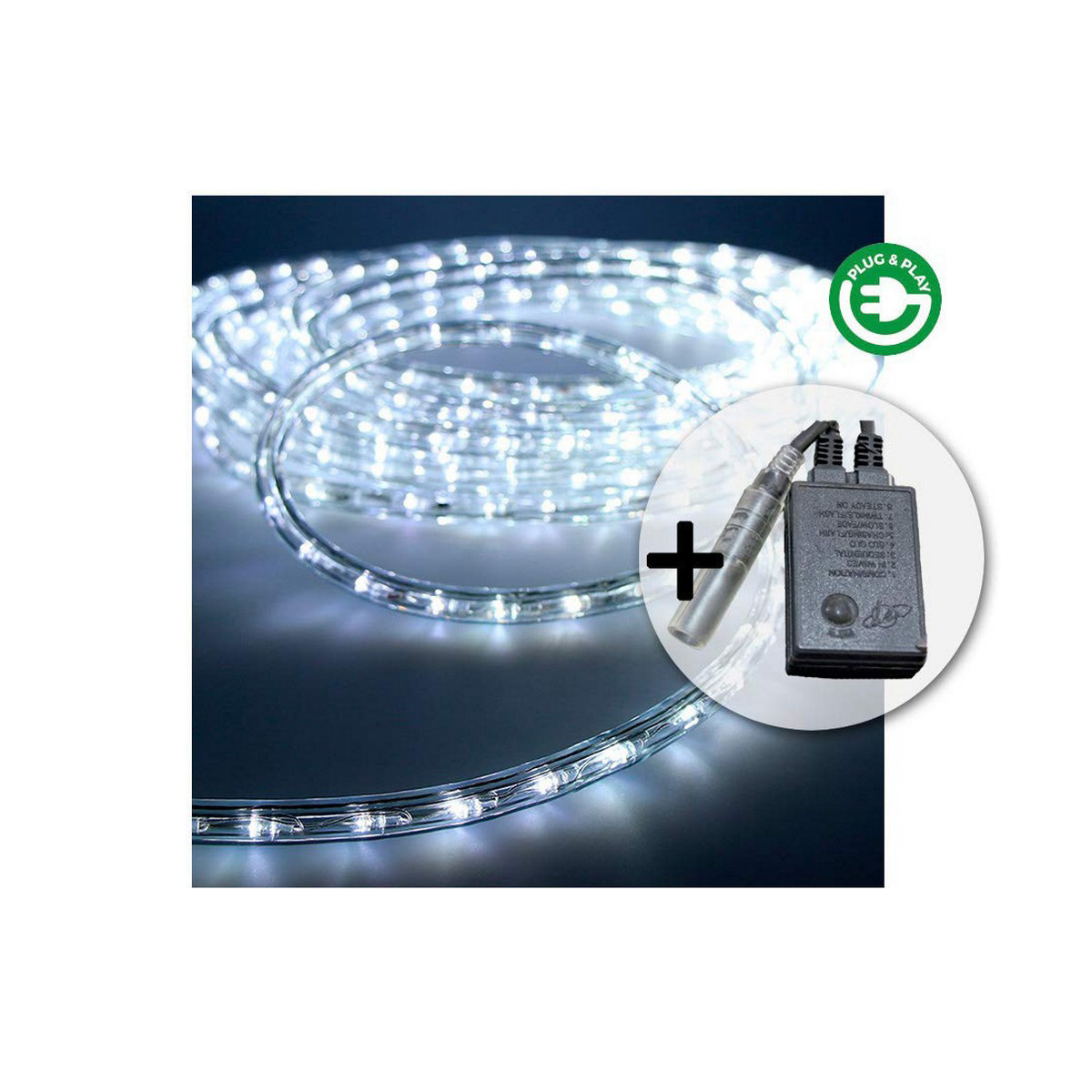 Manguera LED EDM 71491 Flexiled Transparente Blanco Frío 12 m
