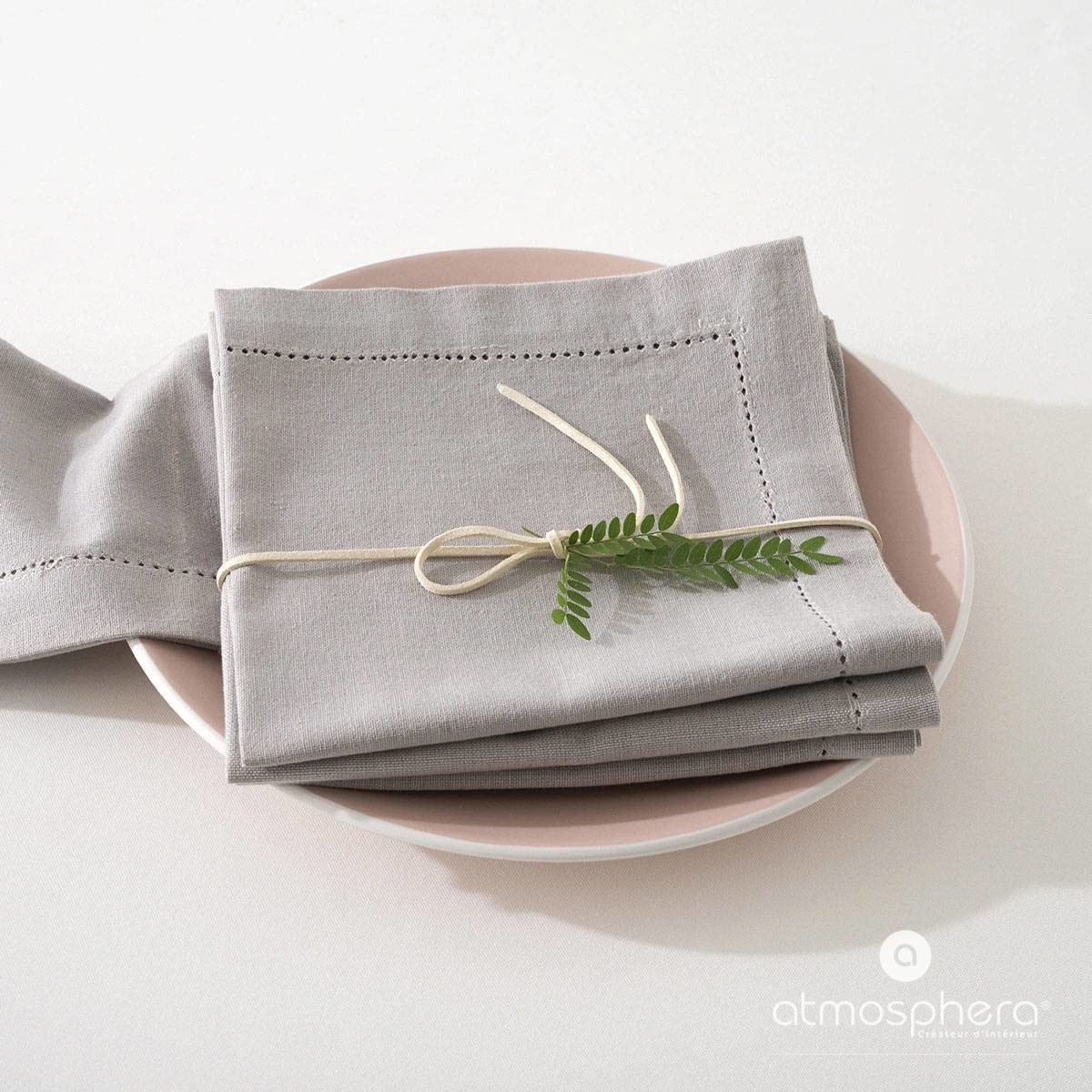 Servilletas Atmosphera Gris (40 x 40 cm)