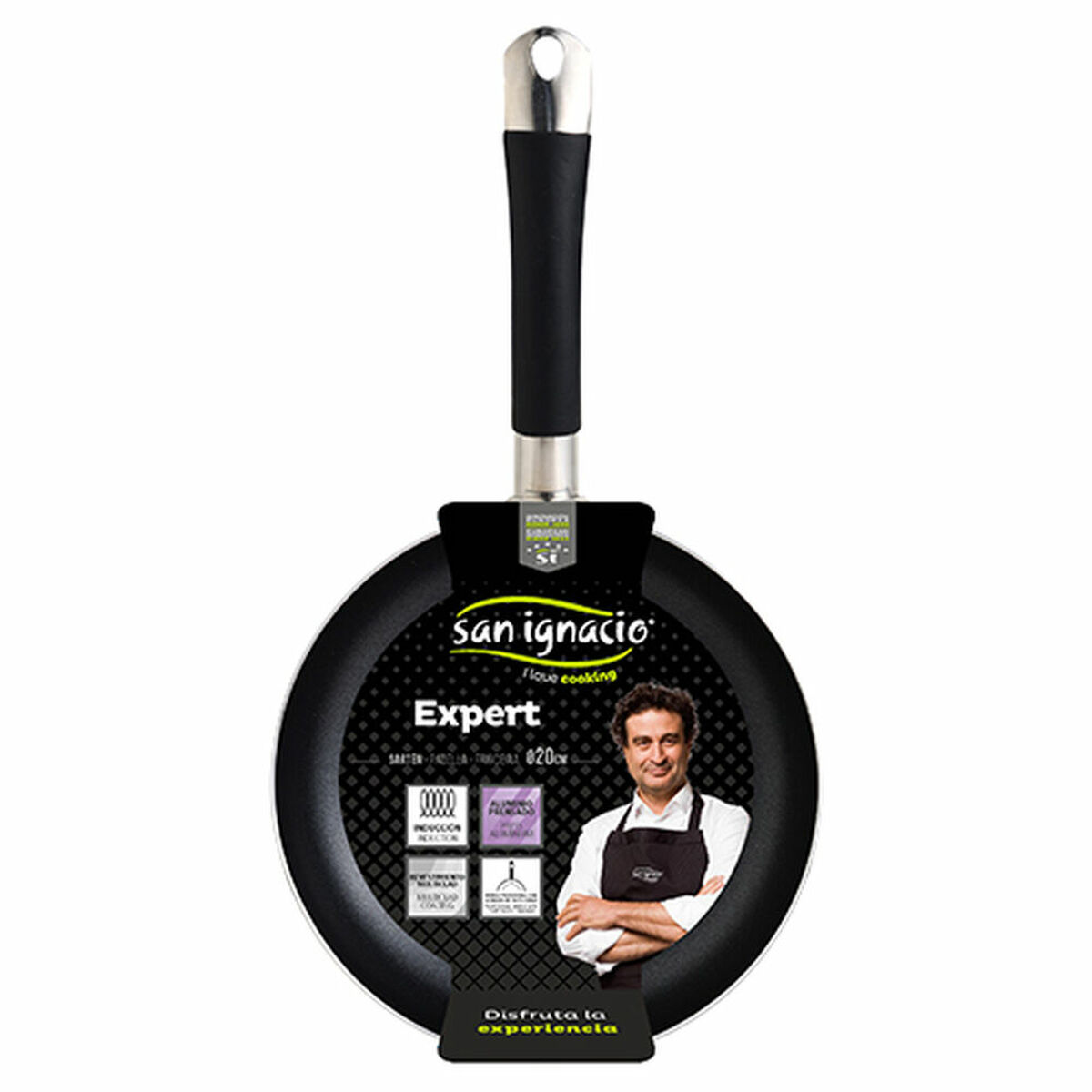 Sartén San Ignacio Expert sg9515 Negro Aluminio Ø 20 cm