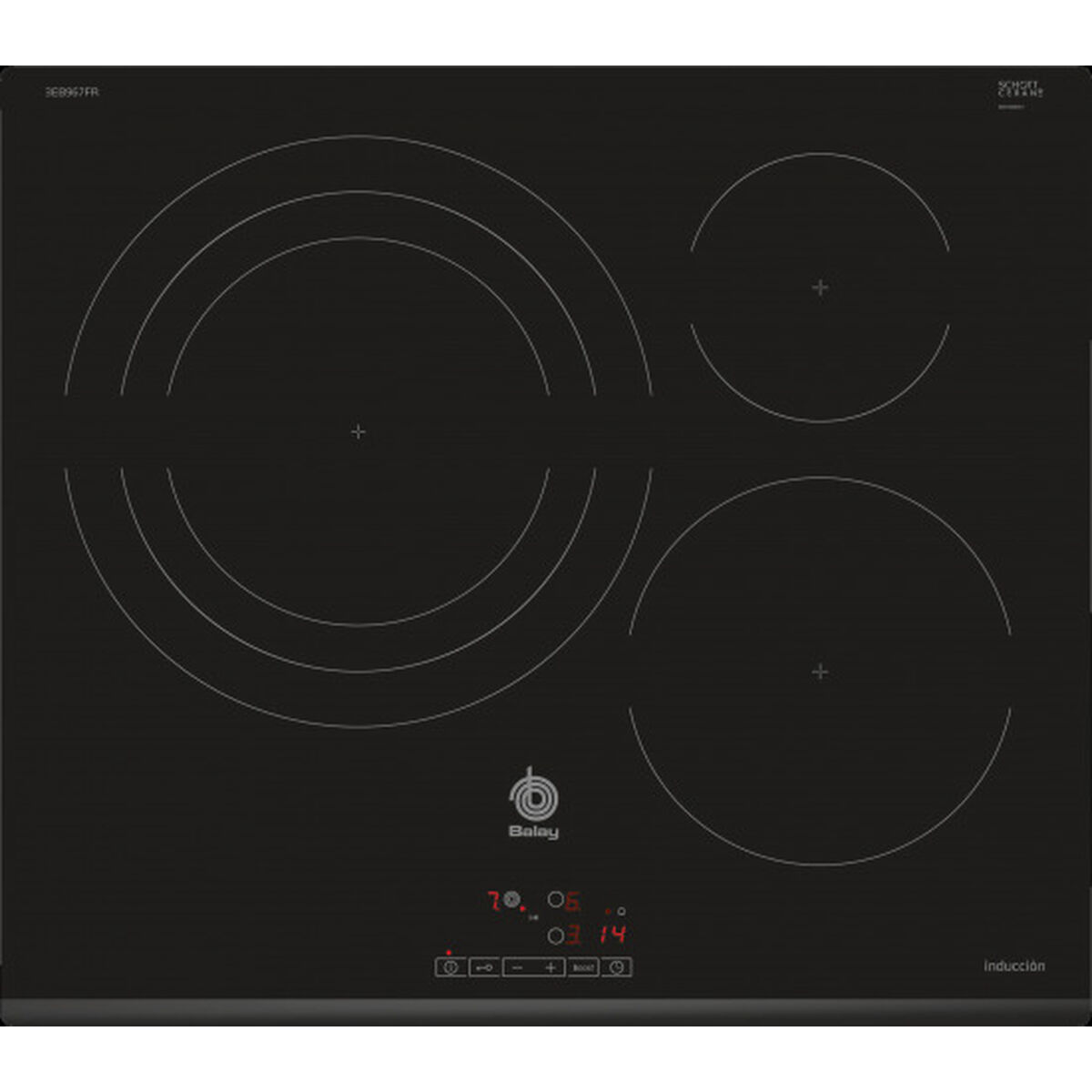 Placa de Inducción Balay 3EB967FR 60 cm 60 cm