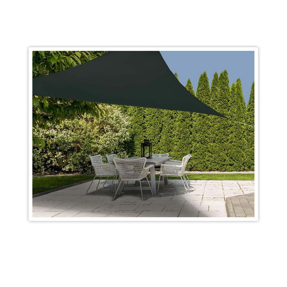 Vela de sombra Ambiance Gris oscuro 3,6 x 3,6 x 3,6 m