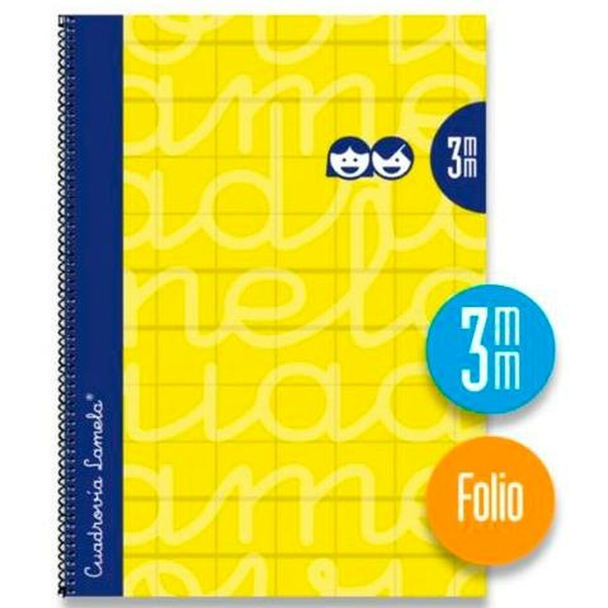 Cuaderno Lamela 3 mm Amarillo Din A4 5 Piezas 80 Hojas