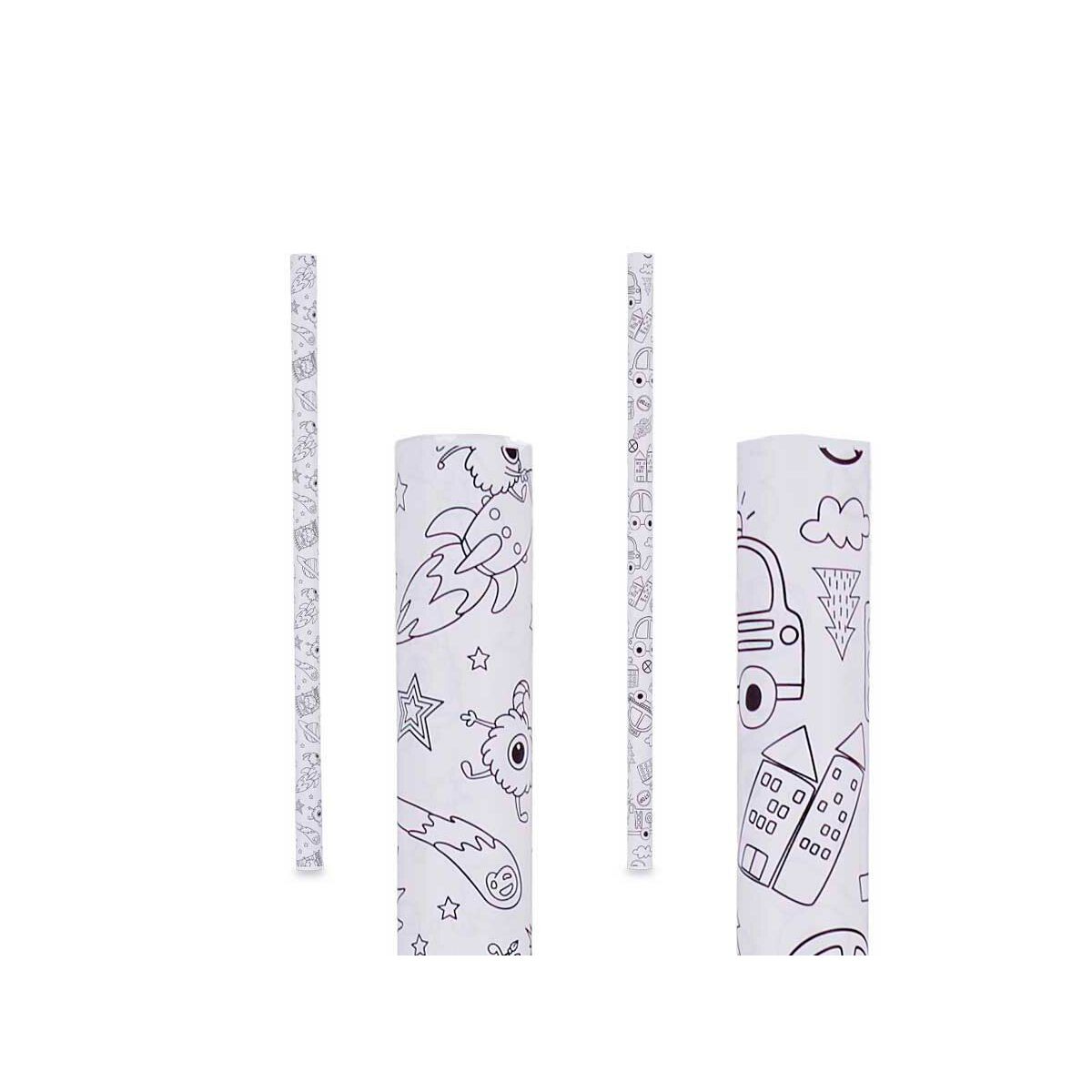 Papel de Regalo Pincello 0,7 x 1,5 m Vehículos Extraterrestre (50 Unidades)