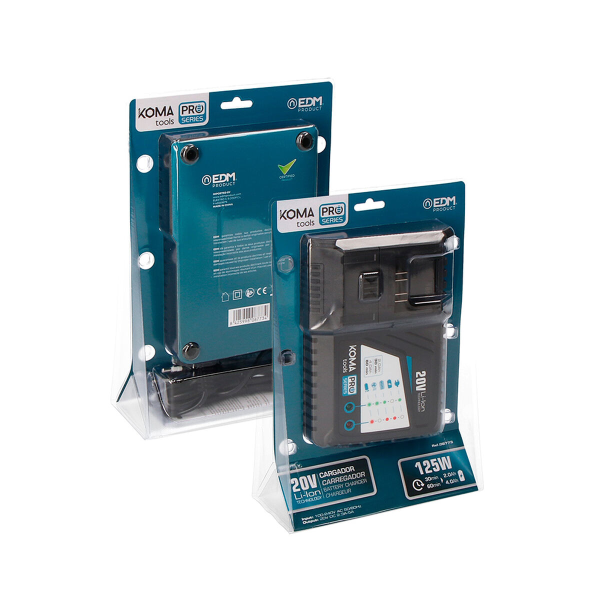 Cargador de Batería Koma Tools 08773 125 W