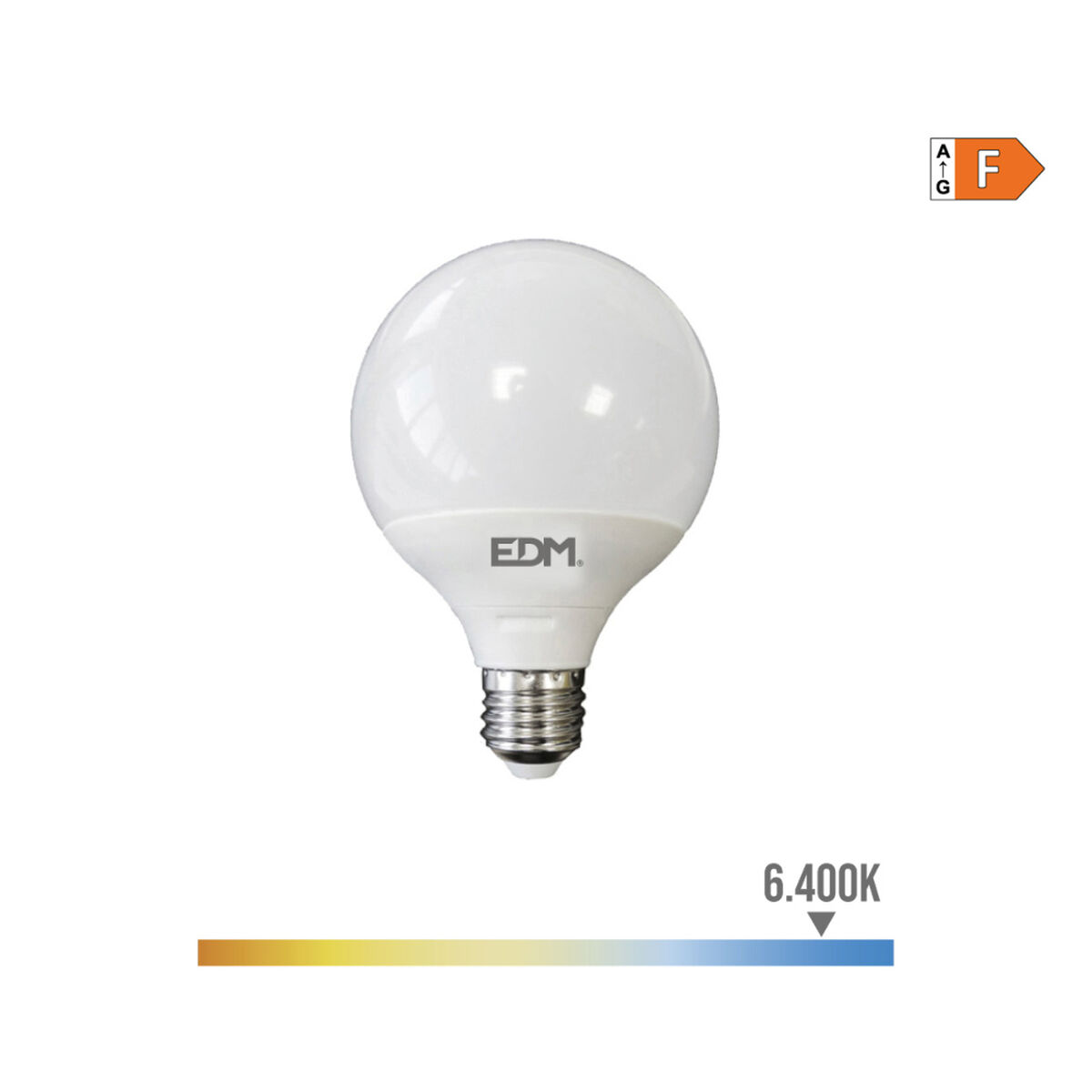 Bombilla LED EDM 98802 F 100 W 15 W E27 1521 Lm Ø 12,5 x 14 cm (6400 K)
