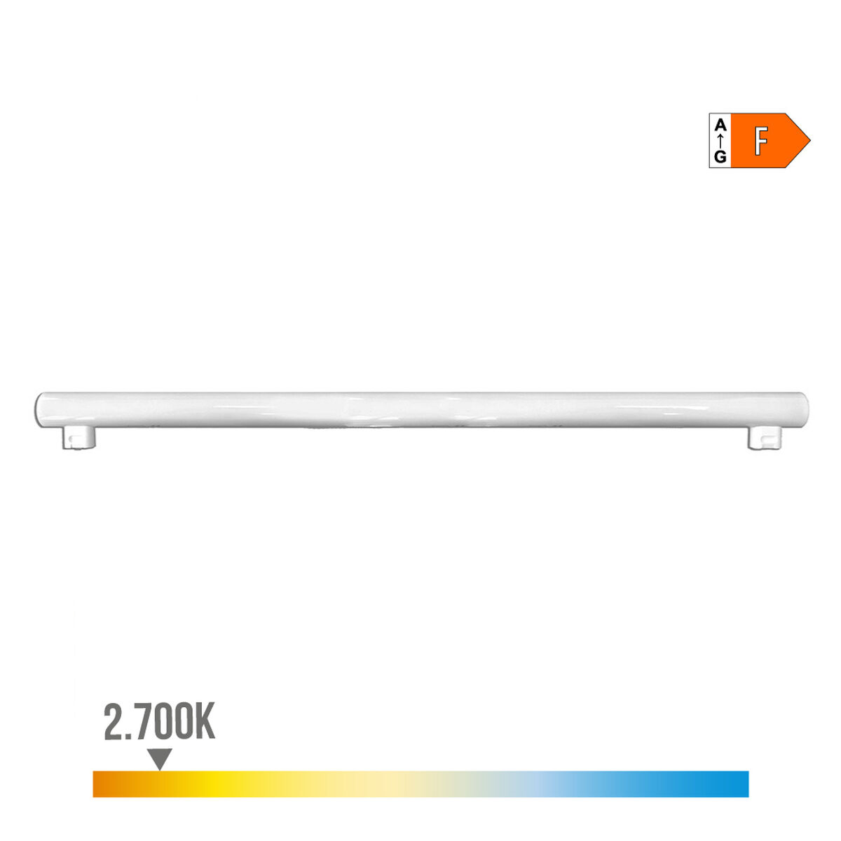 Tubo LED EDM 98809 Linestra F 18 W 120 W 115 W S14S 1800 Lm 1450 Lm Ø 3 x 100 cm (2700 K)